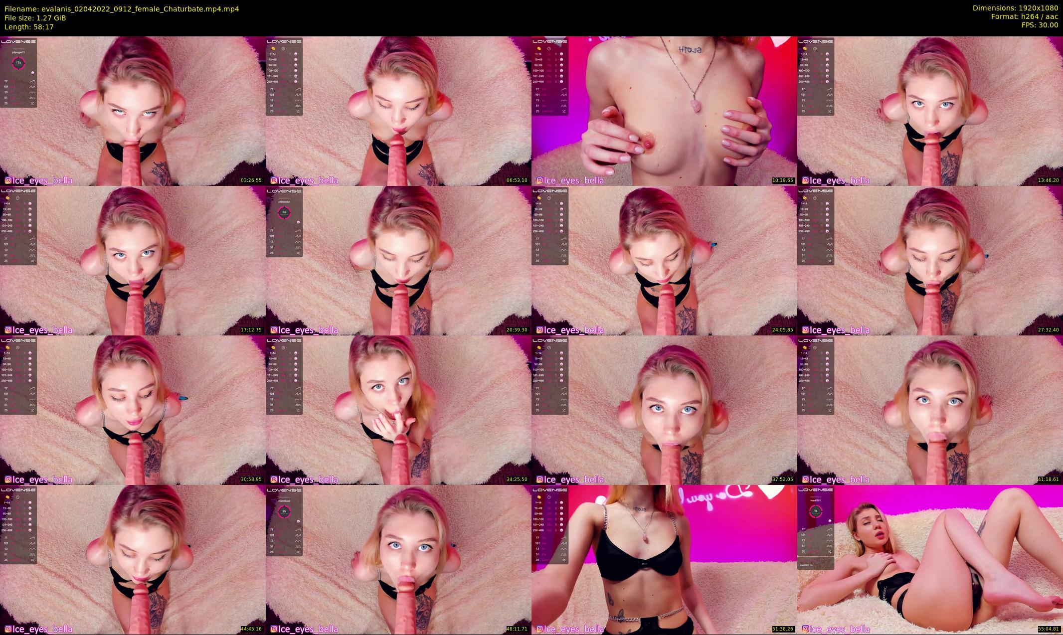 evalanis — 59 minute Chaturbate couple cam show recording, 1080p, Apr 2, 2022