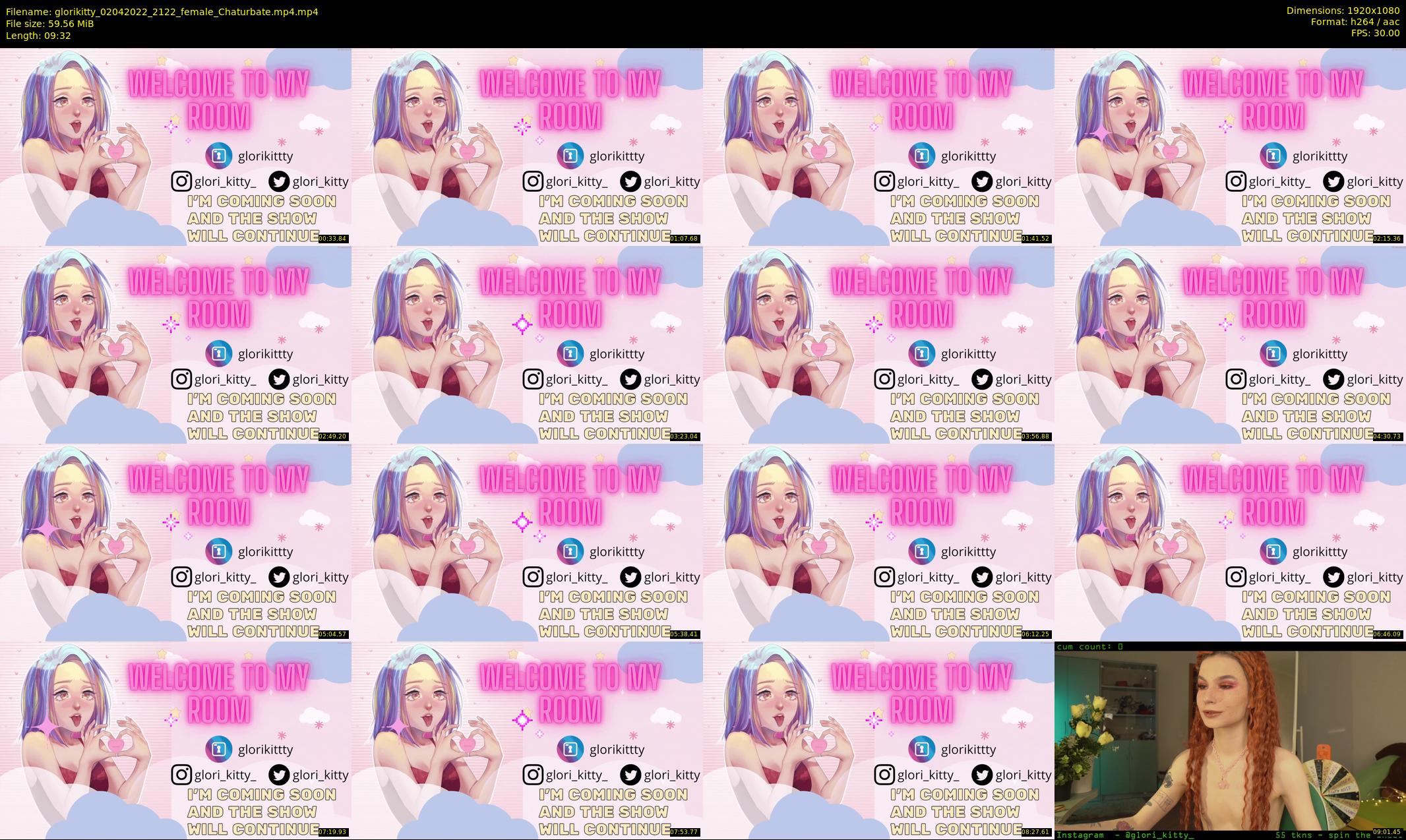 glorikitty — 10 minute Chaturbate female cam show recording, 1080p, Apr 2, 2022