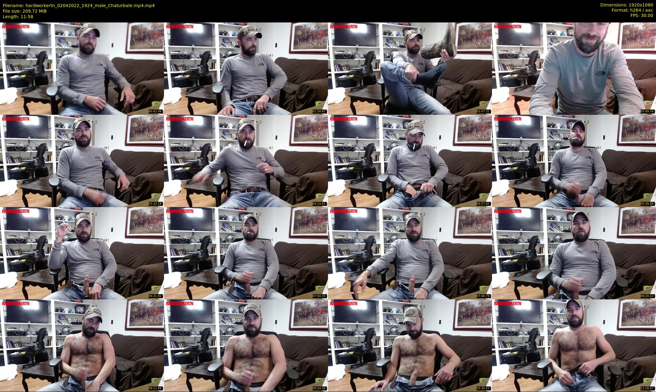 hardworkertn — 12 minute Chaturbate male cam show recording, 1080p, Apr 2, 2022