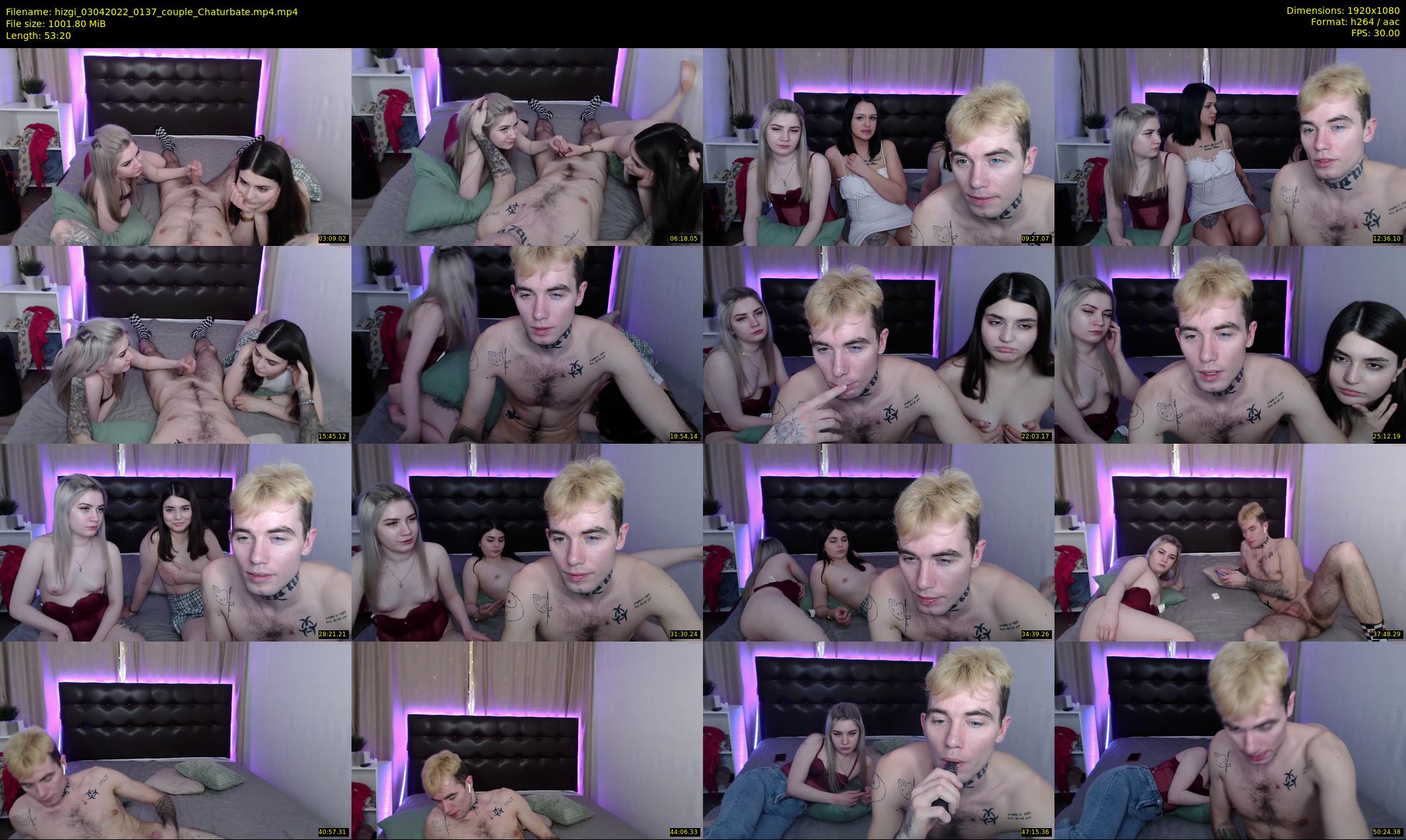 hizgi — 54 minute Chaturbate couple cam show recording, 1080p, Apr 3, 2022