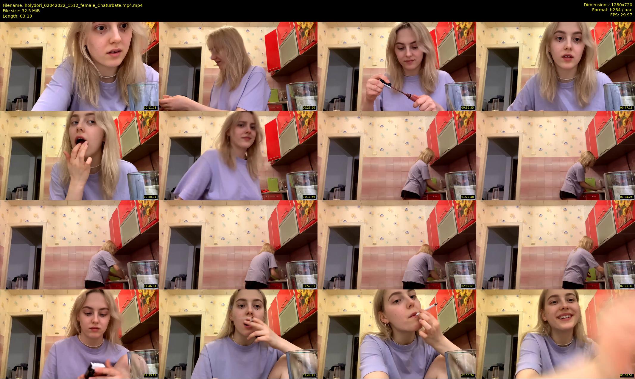 holydori — 4 minute Chaturbate female cam show recording, 720p, Apr 2, 2022
