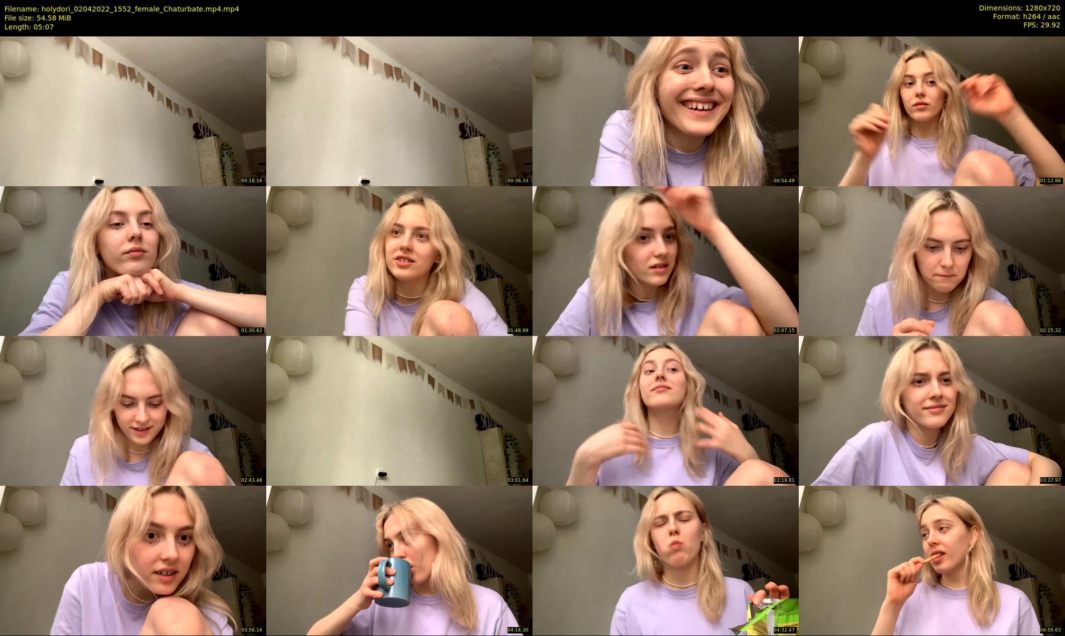 holydori — 6 minute Chaturbate female cam show recording, 720p, Apr 2, 2022