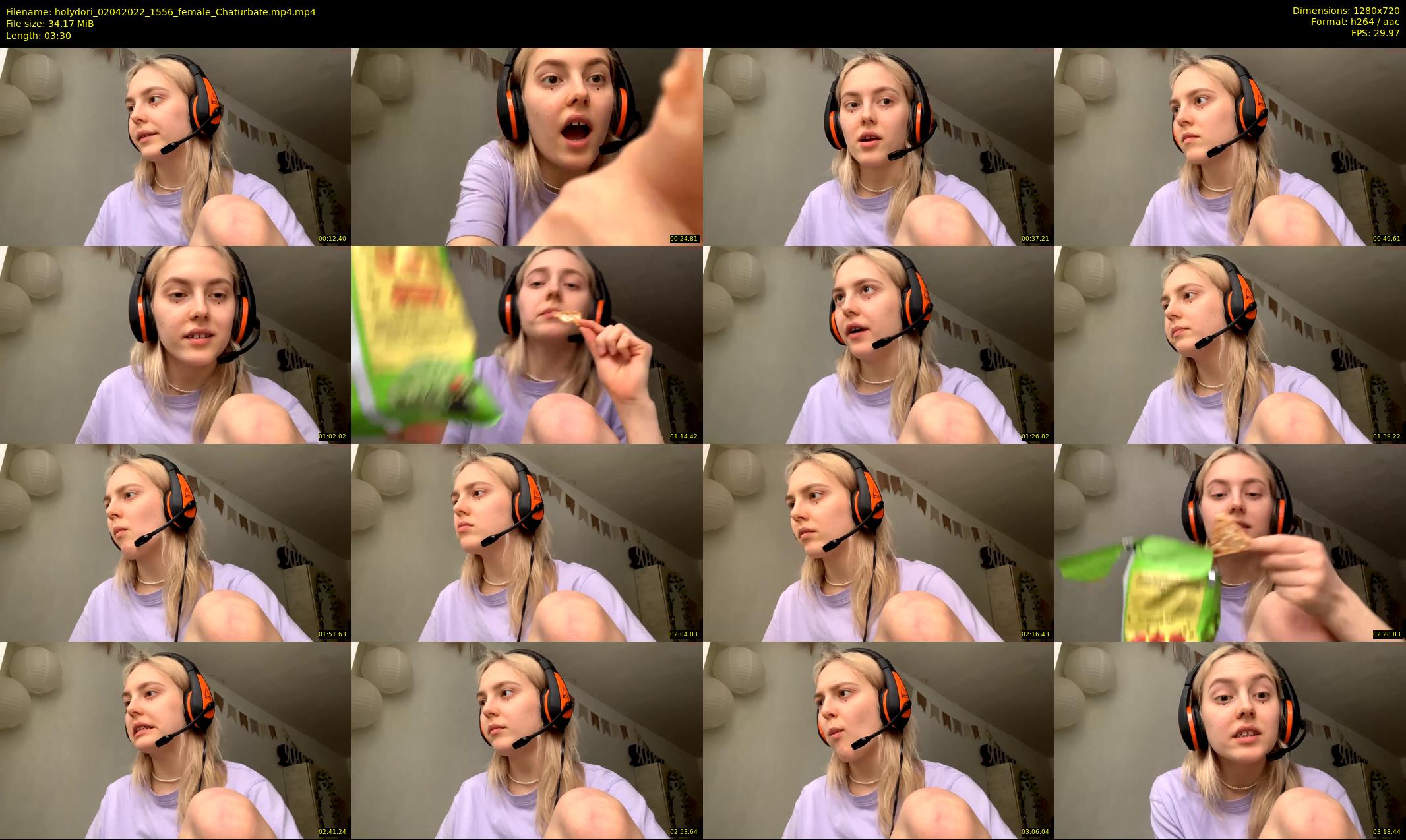 holydori — 4 minute Chaturbate female cam show recording, 720p, Apr 2, 2022