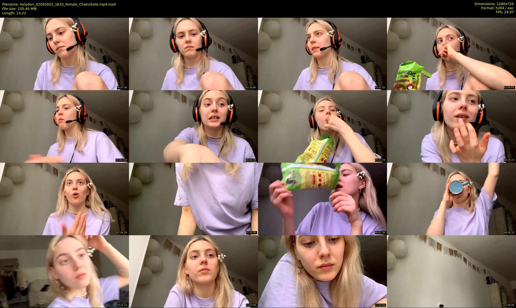 holydori — 14 minute Chaturbate female cam show recording, 720p, Apr 2, 2022