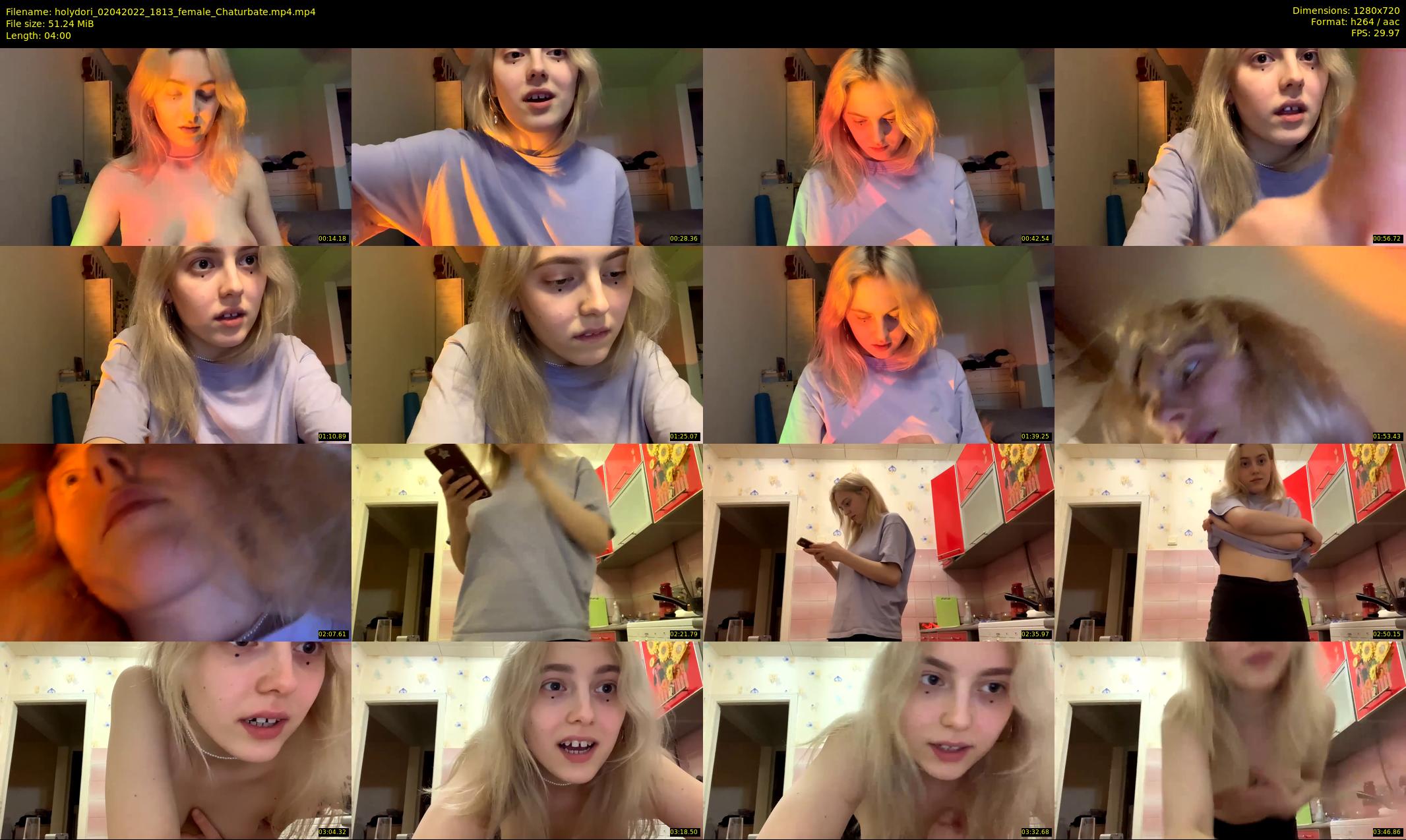 holydori — 4 minute Chaturbate female cam show recording, 720p, Apr 2, 2022