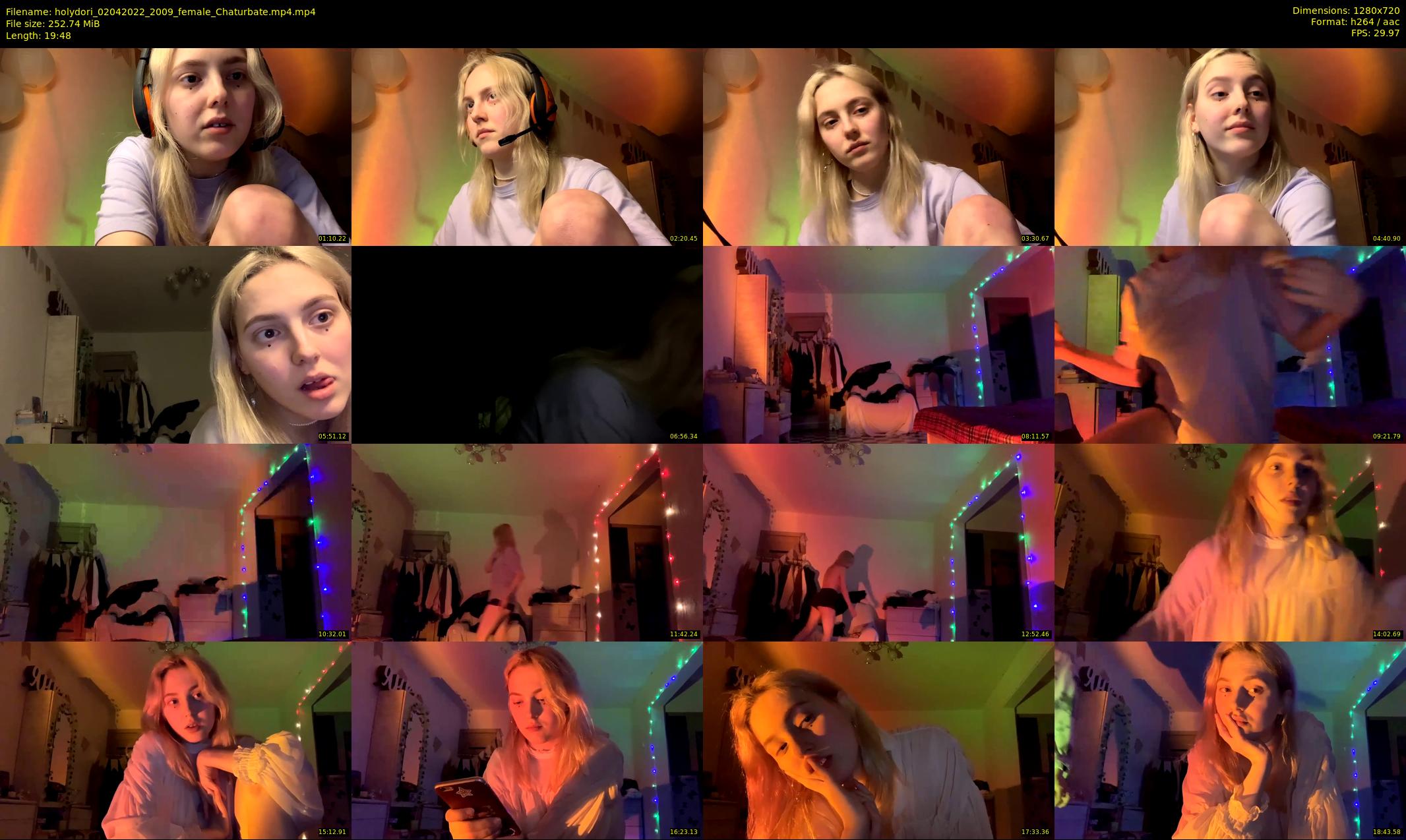 holydori — 20 minute Chaturbate female cam show recording, 720p, Apr 2, 2022