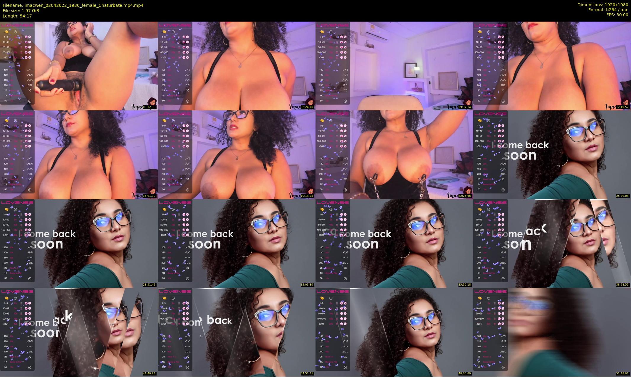 imacwen — 55 minute Chaturbate female cam show recording, 1080p, Apr 2, 2022