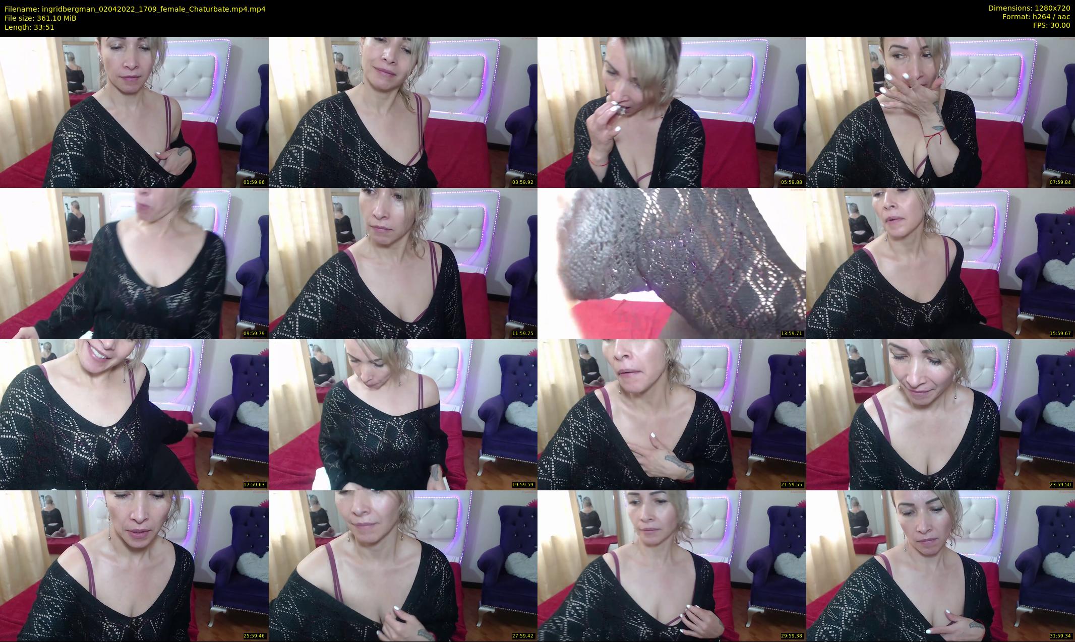 ingridbergman — 34 minute Chaturbate female cam show recording, 720p, Apr 2, 2022