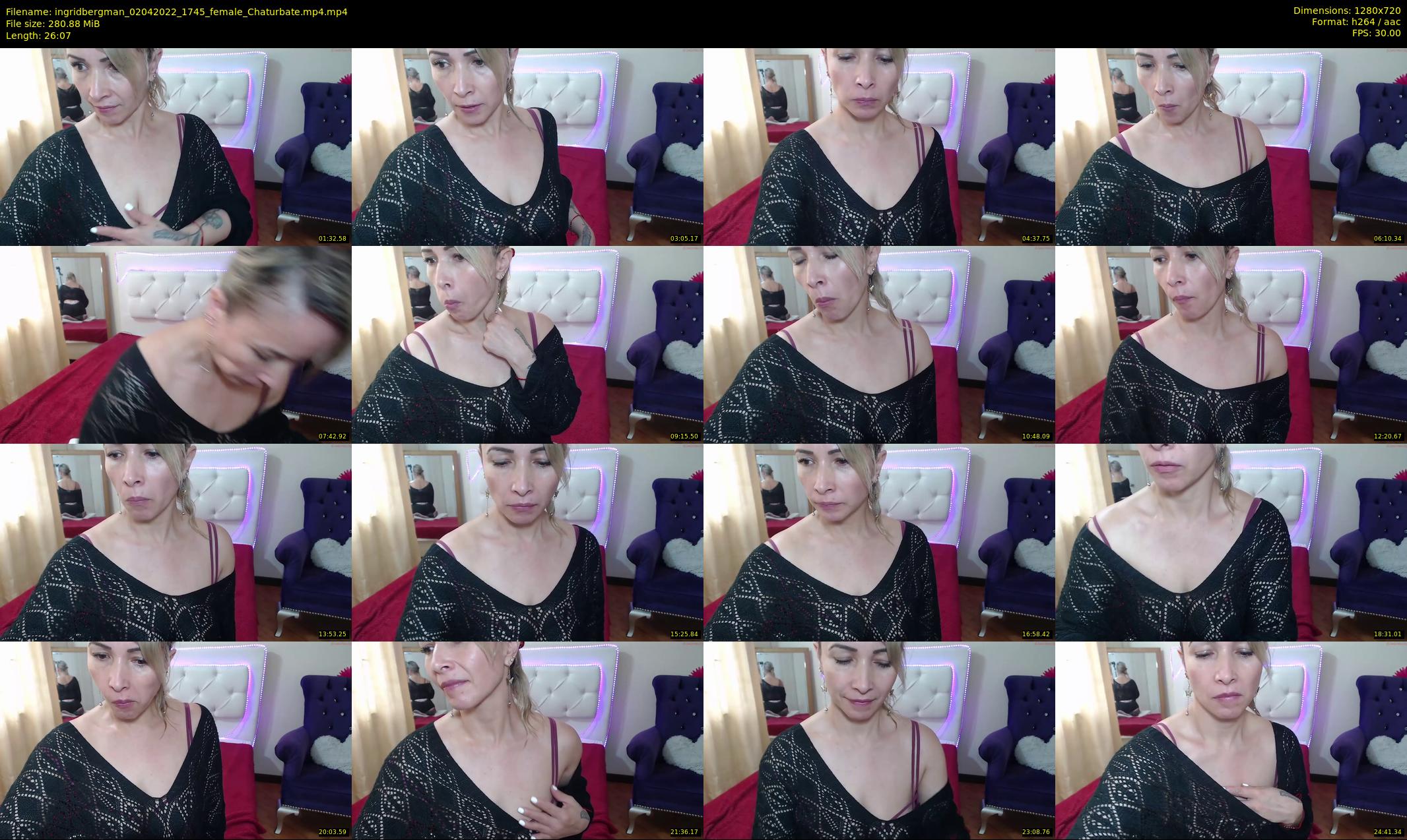 ingridbergman — 27 minute Chaturbate female cam show recording, 720p, Apr 2, 2022
