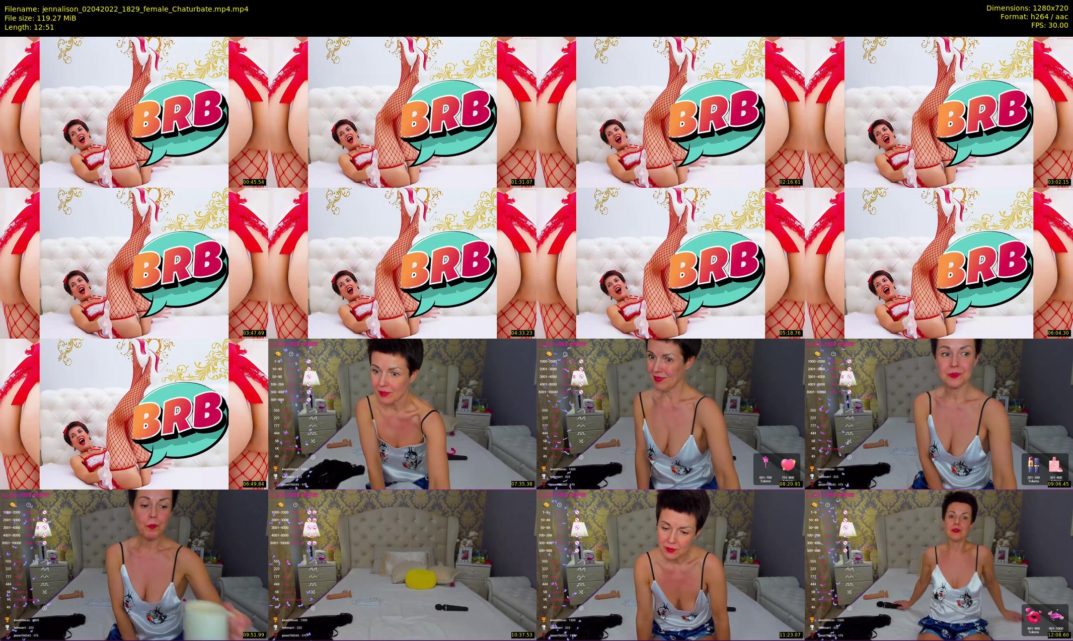 jennalison — 13 minute Chaturbate female cam show recording, 720p, Apr 2, 2022