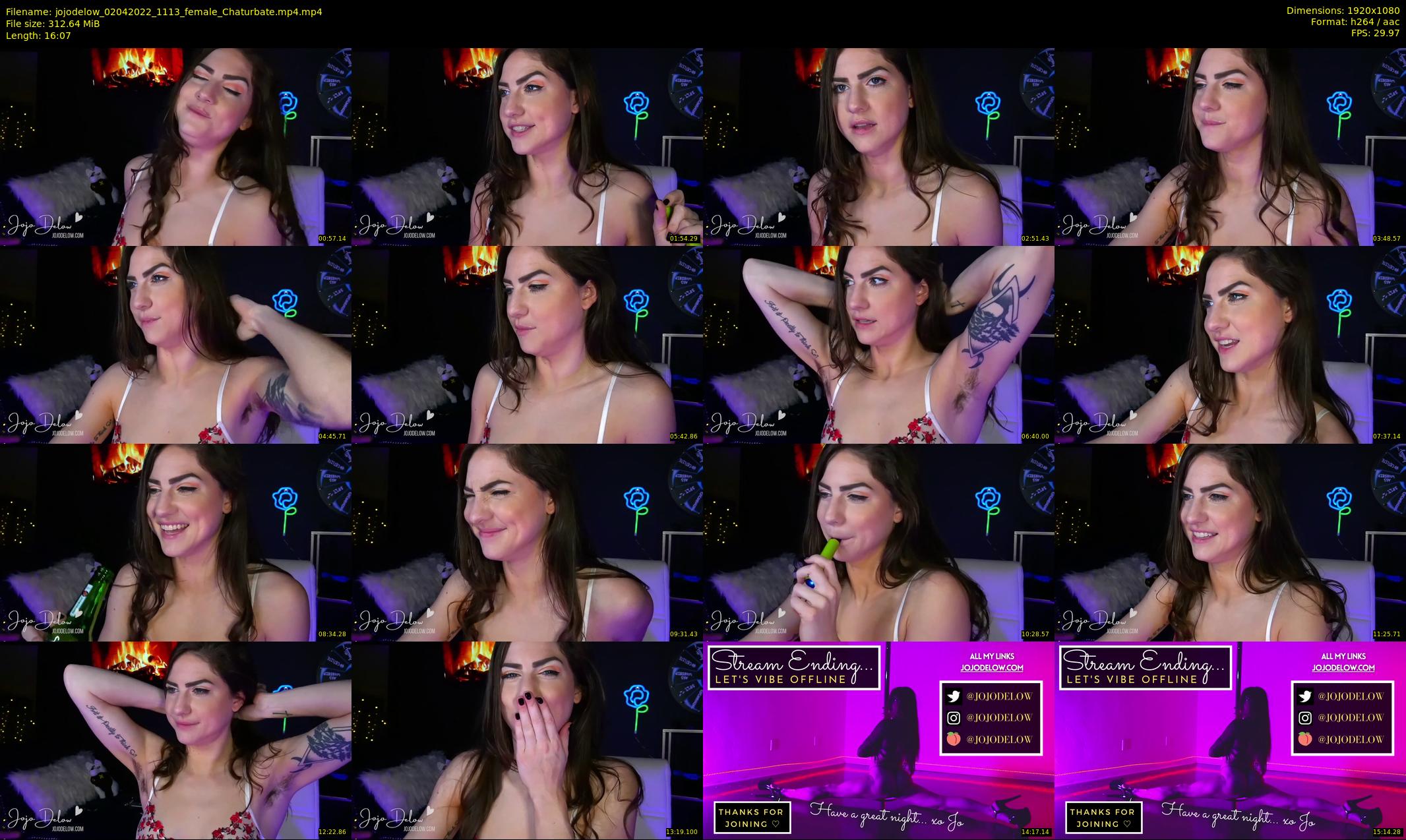 jojodelow — 17 minute Chaturbate female cam show recording, 1080p, Apr 2, 2022