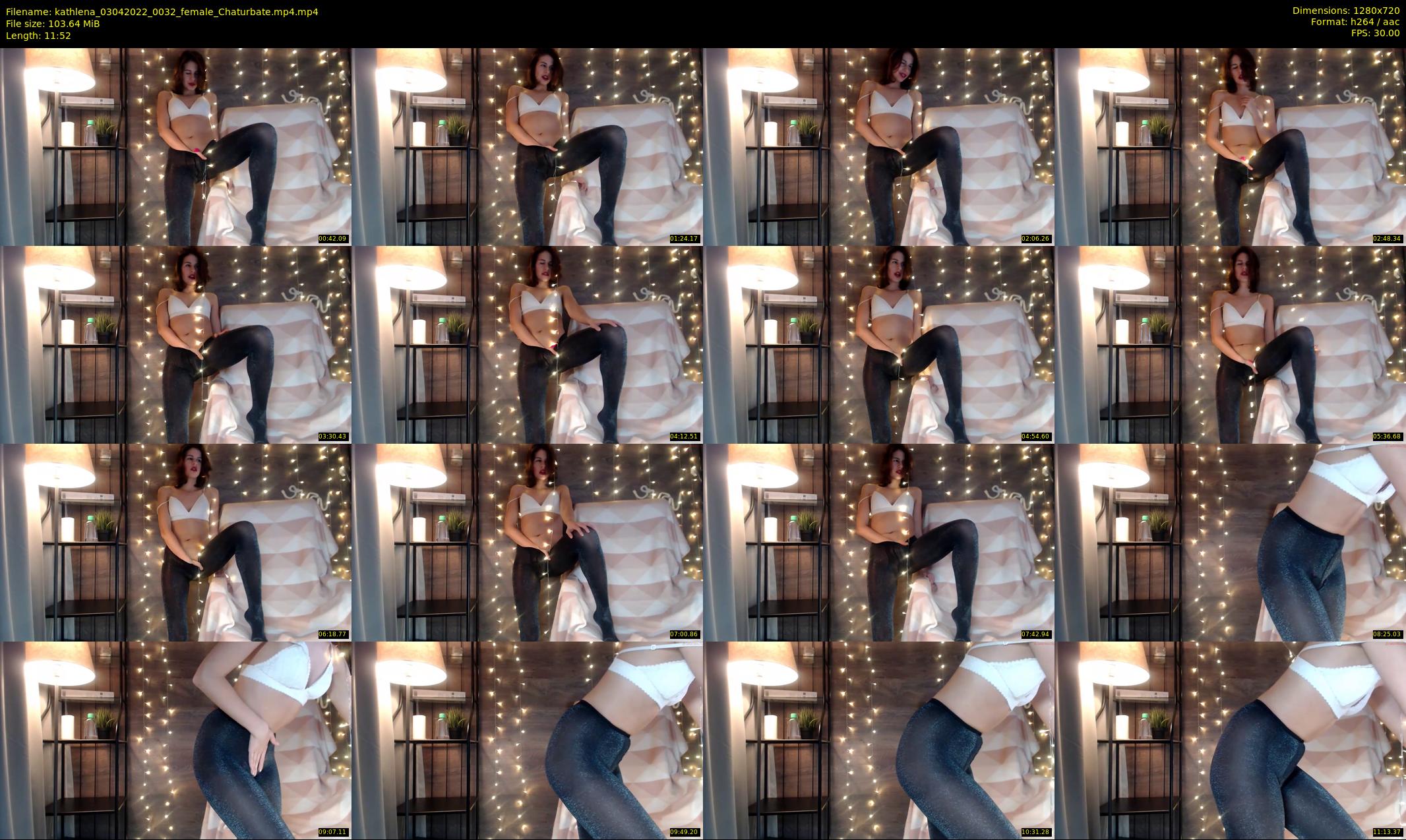 kathlena — 12 minute Chaturbate female cam show recording, 720p, Apr 3, 2022