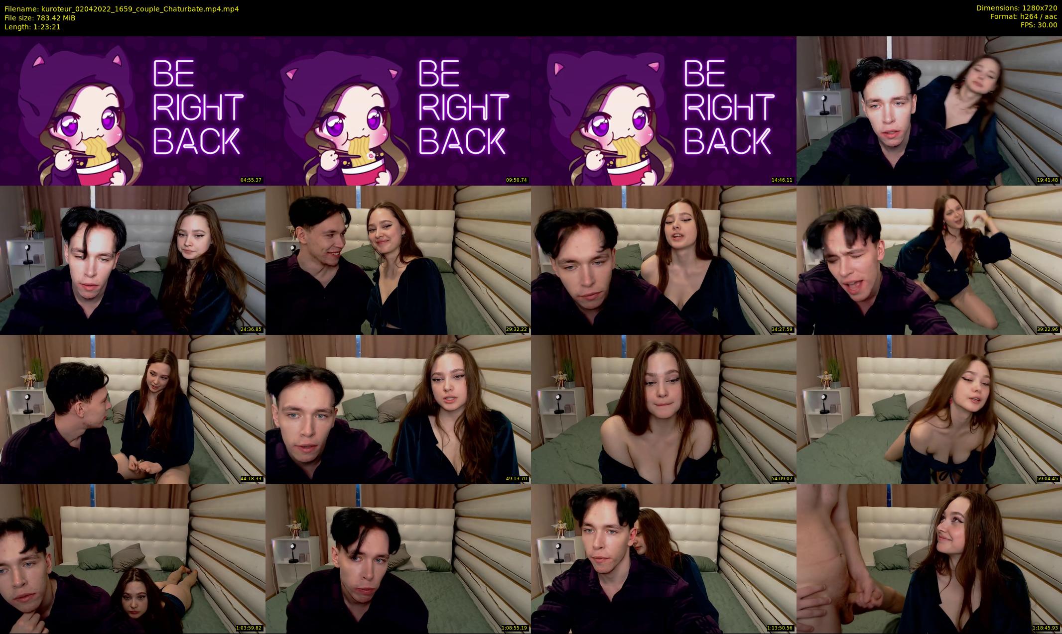 kuroteur — 84 minute Chaturbate couple cam show recording, 720p, Apr 2, 2022