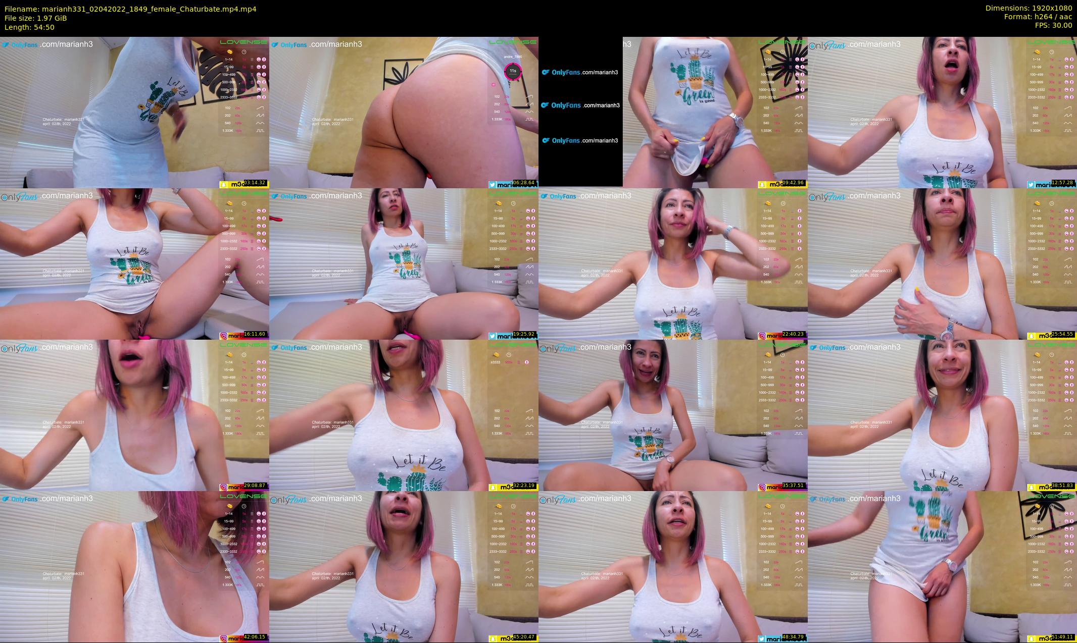 marianh331 — 55 minute Chaturbate female cam show recording, 1080p, Apr 2, 2022