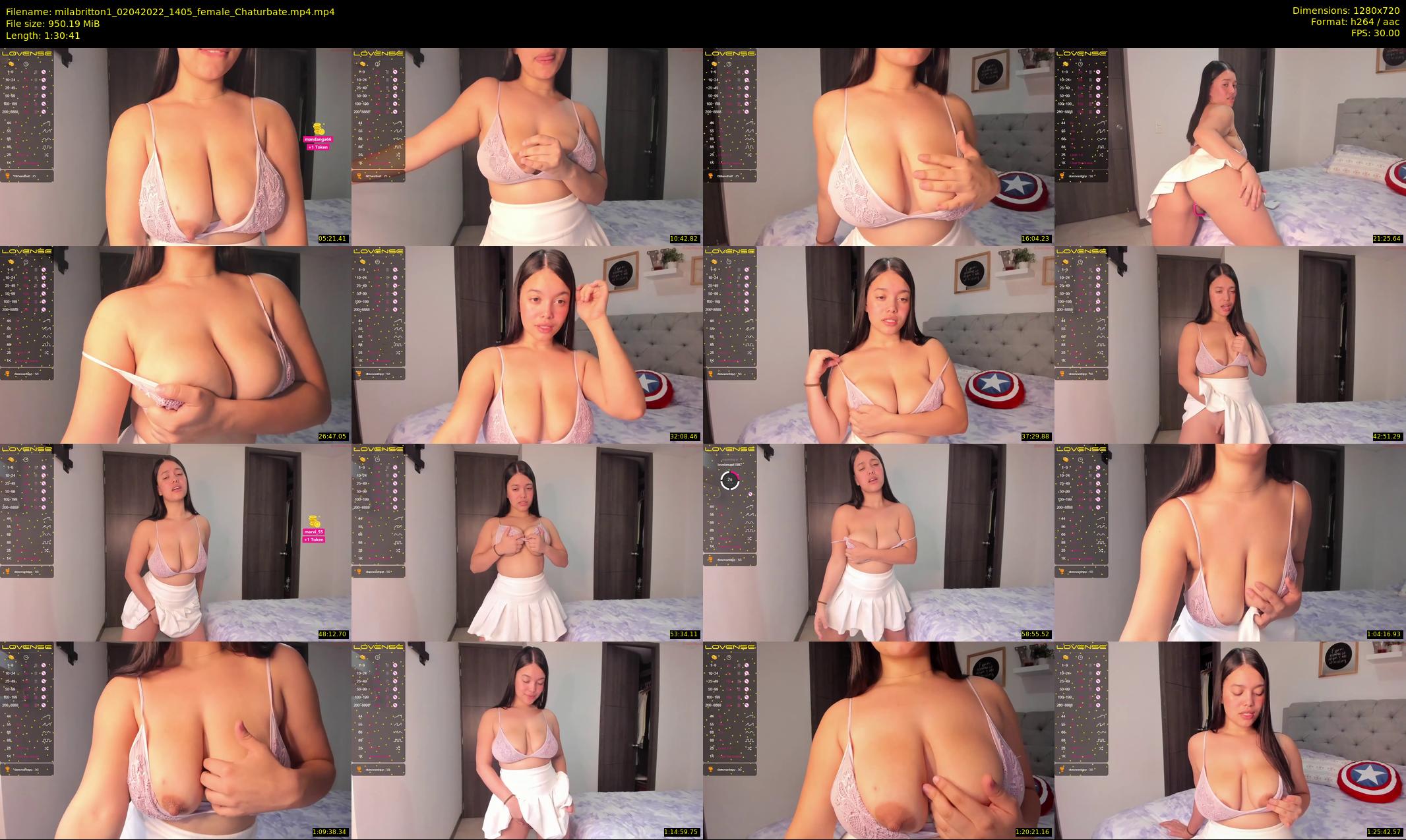 milabritton1 — 91 minute Chaturbate female cam show recording, 720p, Apr 2, 2022
