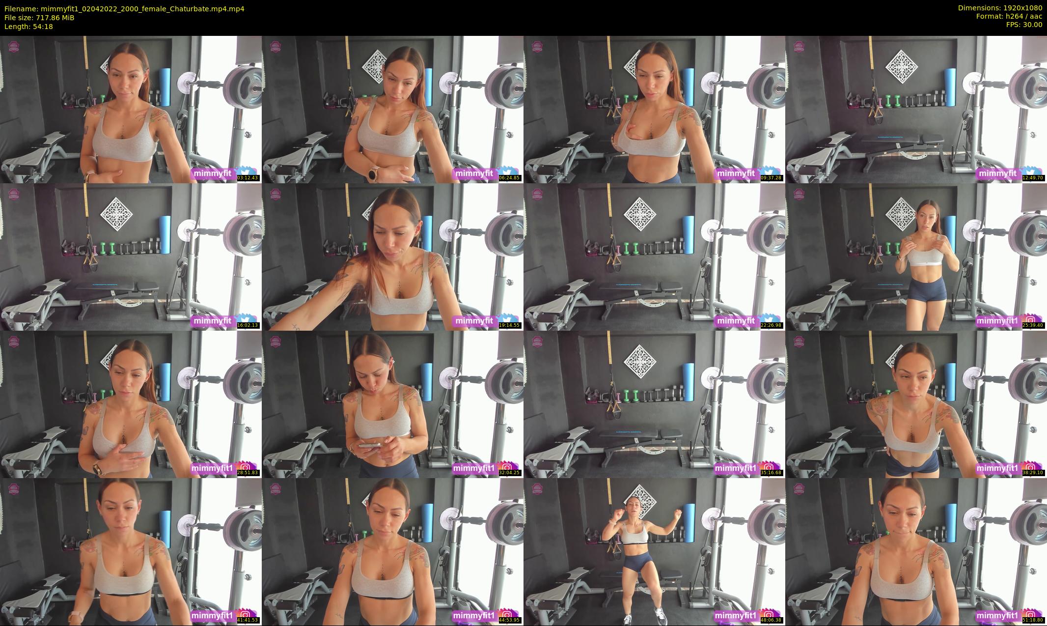mimmyfit1 — 55 minute Chaturbate female cam show recording, 1080p, Apr 2, 2022