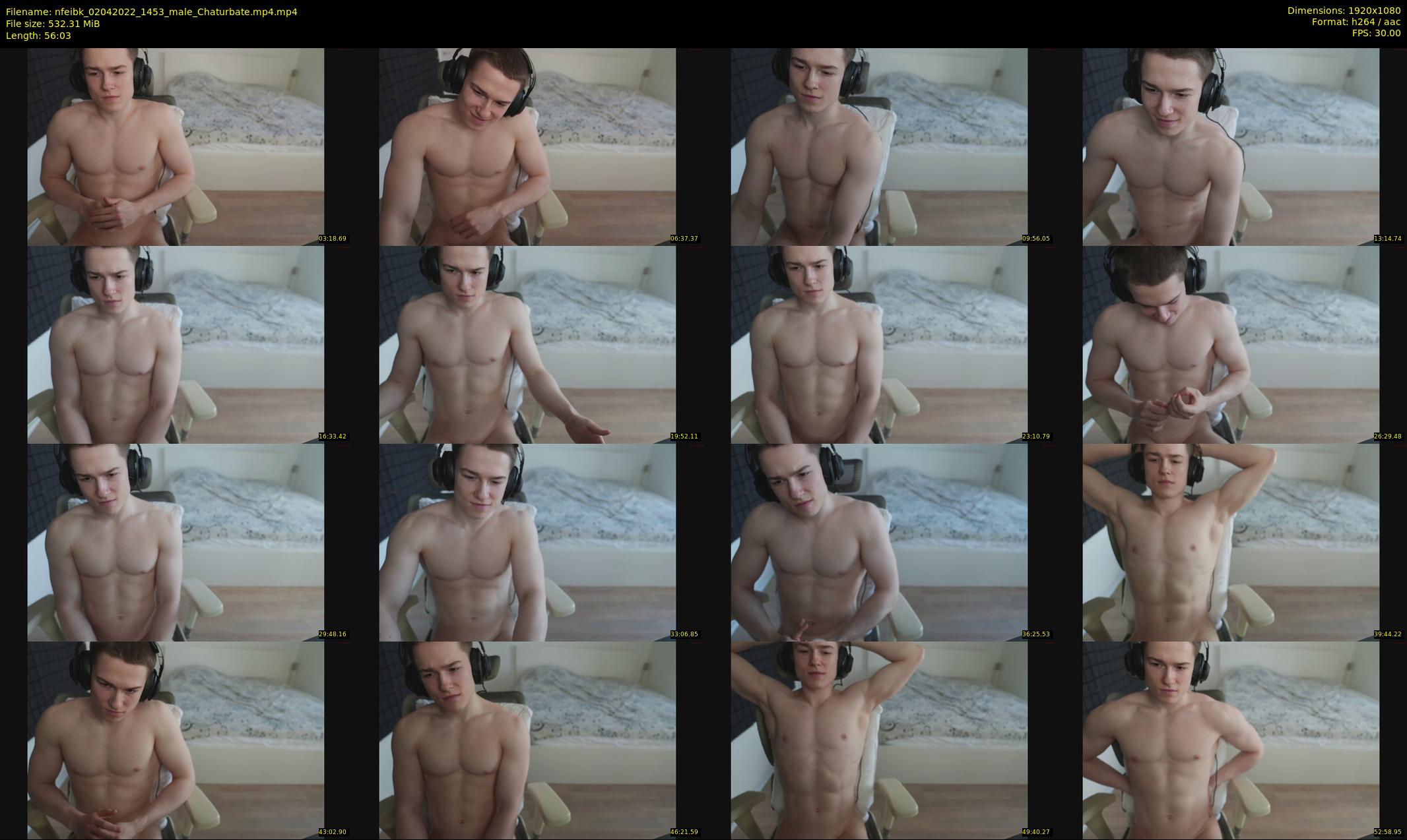 nfeibk — 57 minute Chaturbate male cam show recording, 1080p, Apr 2, 2022