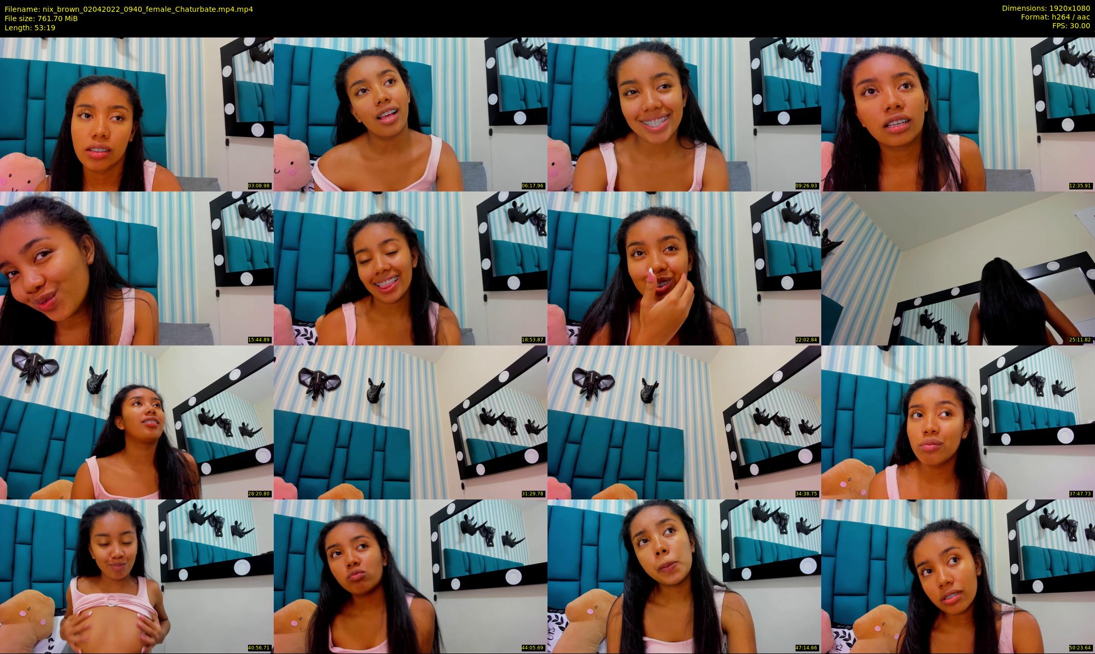 nix_brown — 54 minute Chaturbate female cam show recording, 1080p, Apr 2, 2022