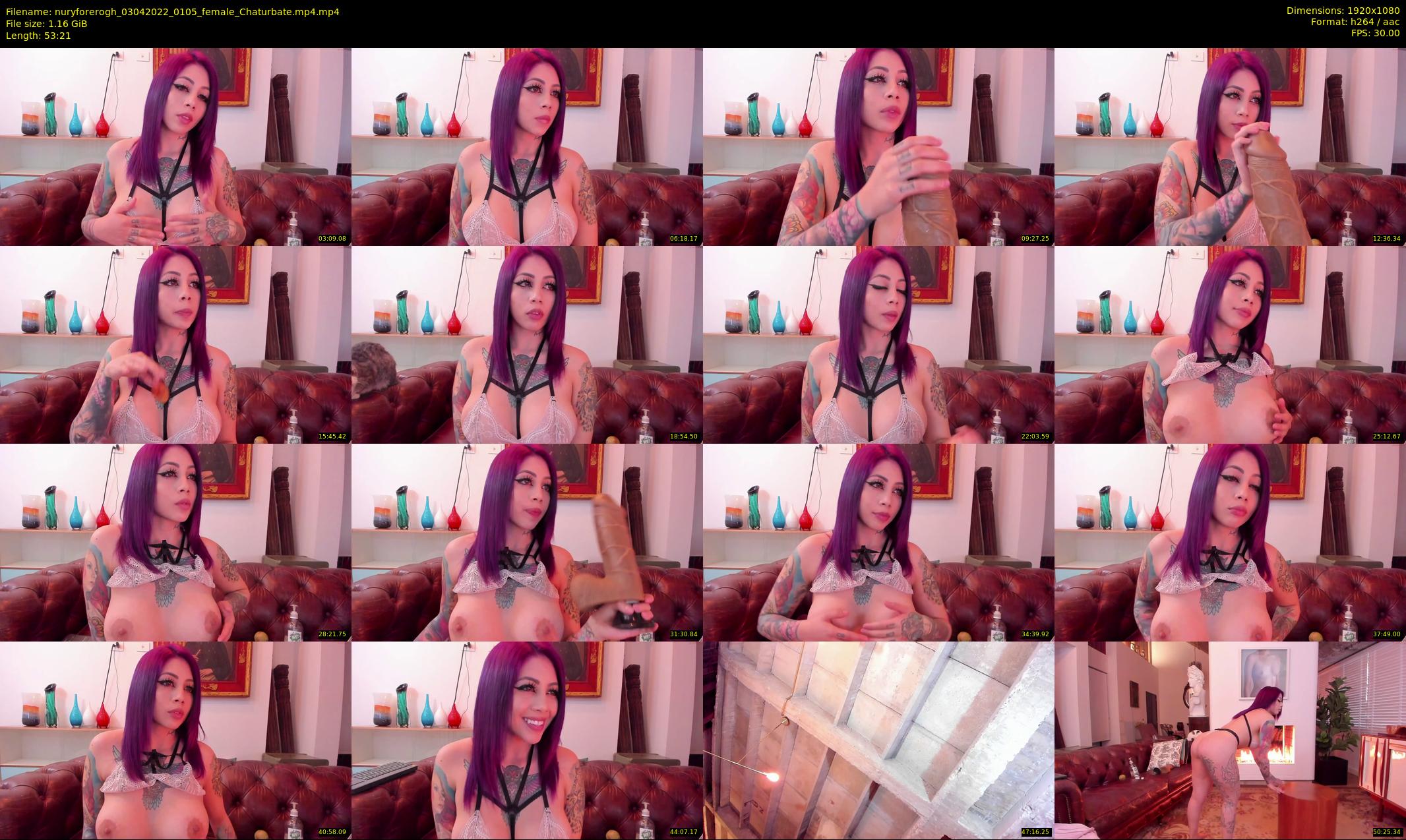 nuryforerogh — 54 minute Chaturbate female cam show recording, 1080p, Apr 3, 2022