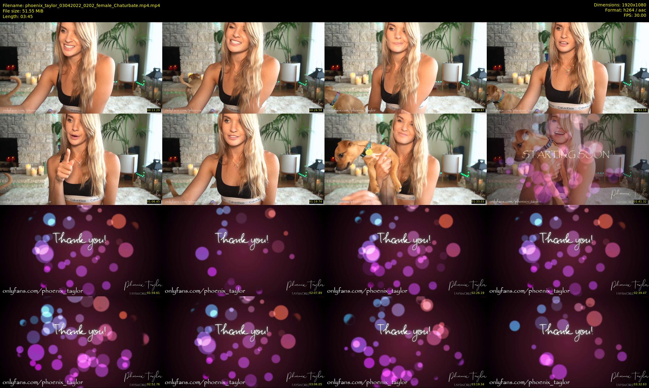 phoenix_taylor — 4 minute Chaturbate female cam show recording, 1080p, Apr 3, 2022