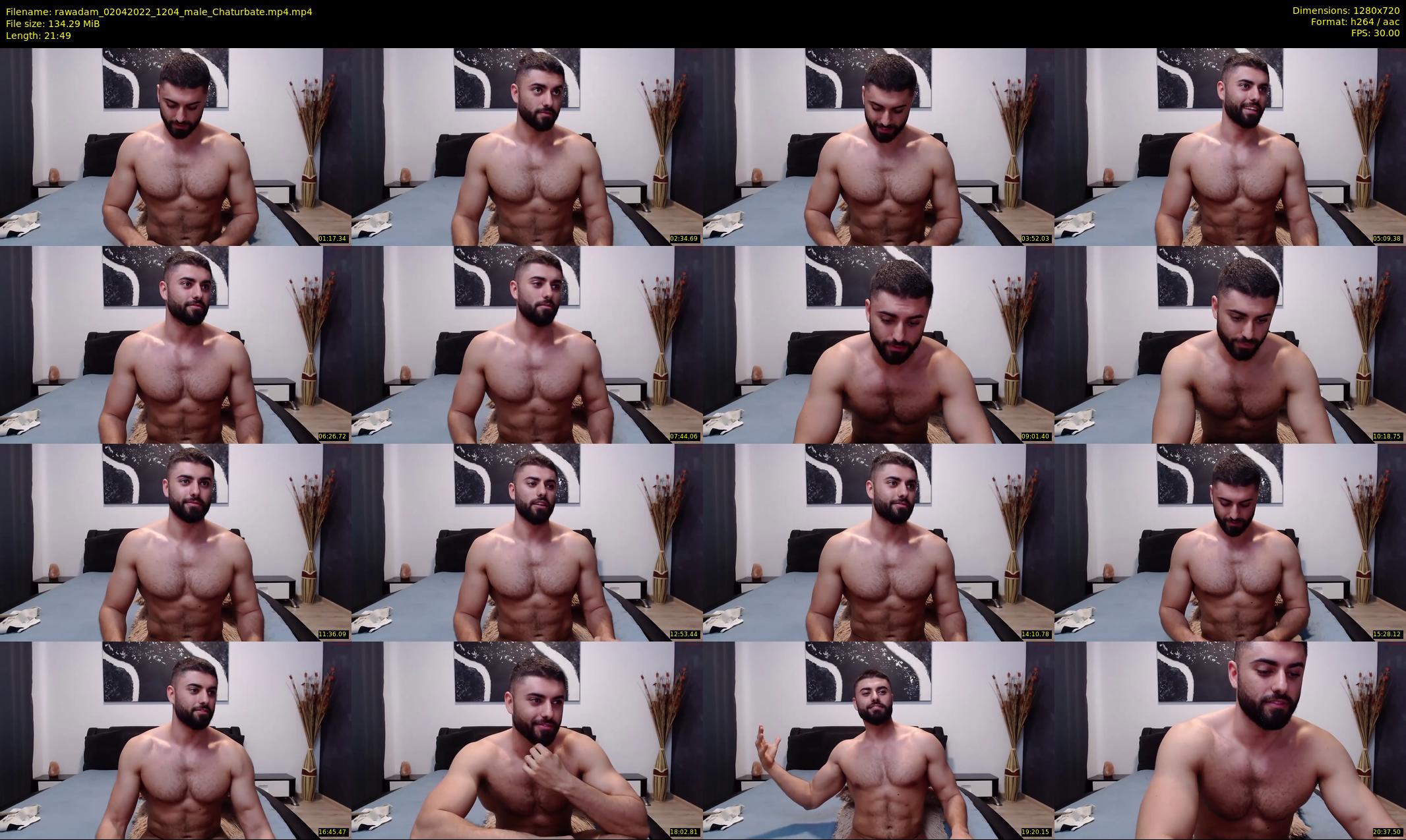 rawadam — 22 minute Chaturbate male cam show recording, 720p, Apr 2, 2022