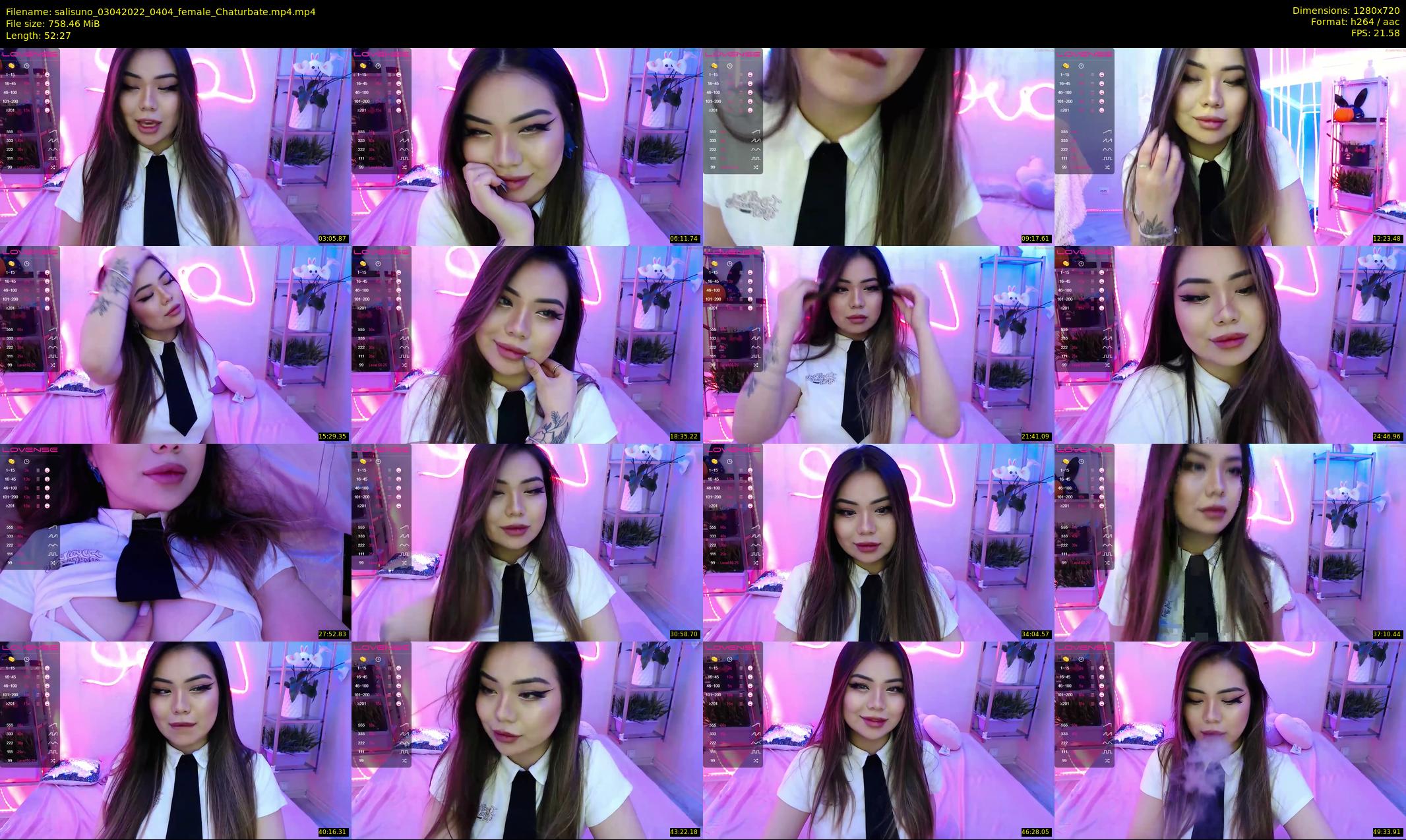 salisuno — 53 minute Chaturbate female cam show recording, 720p, Apr 3, 2022