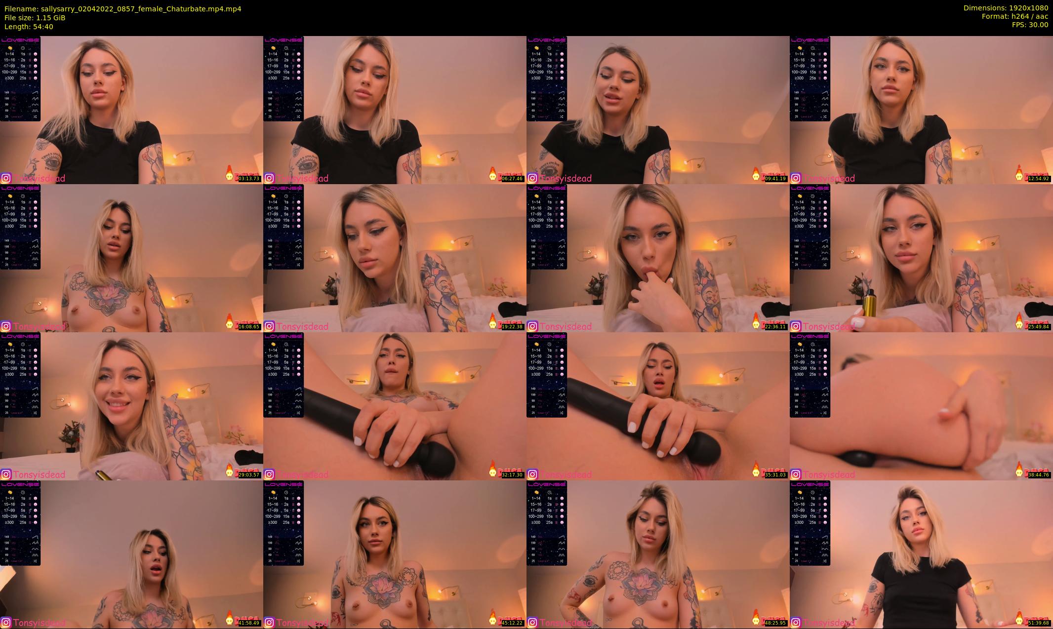 sallysarry — 55 minute Chaturbate couple cam show recording, 1080p, Apr 2, 2022