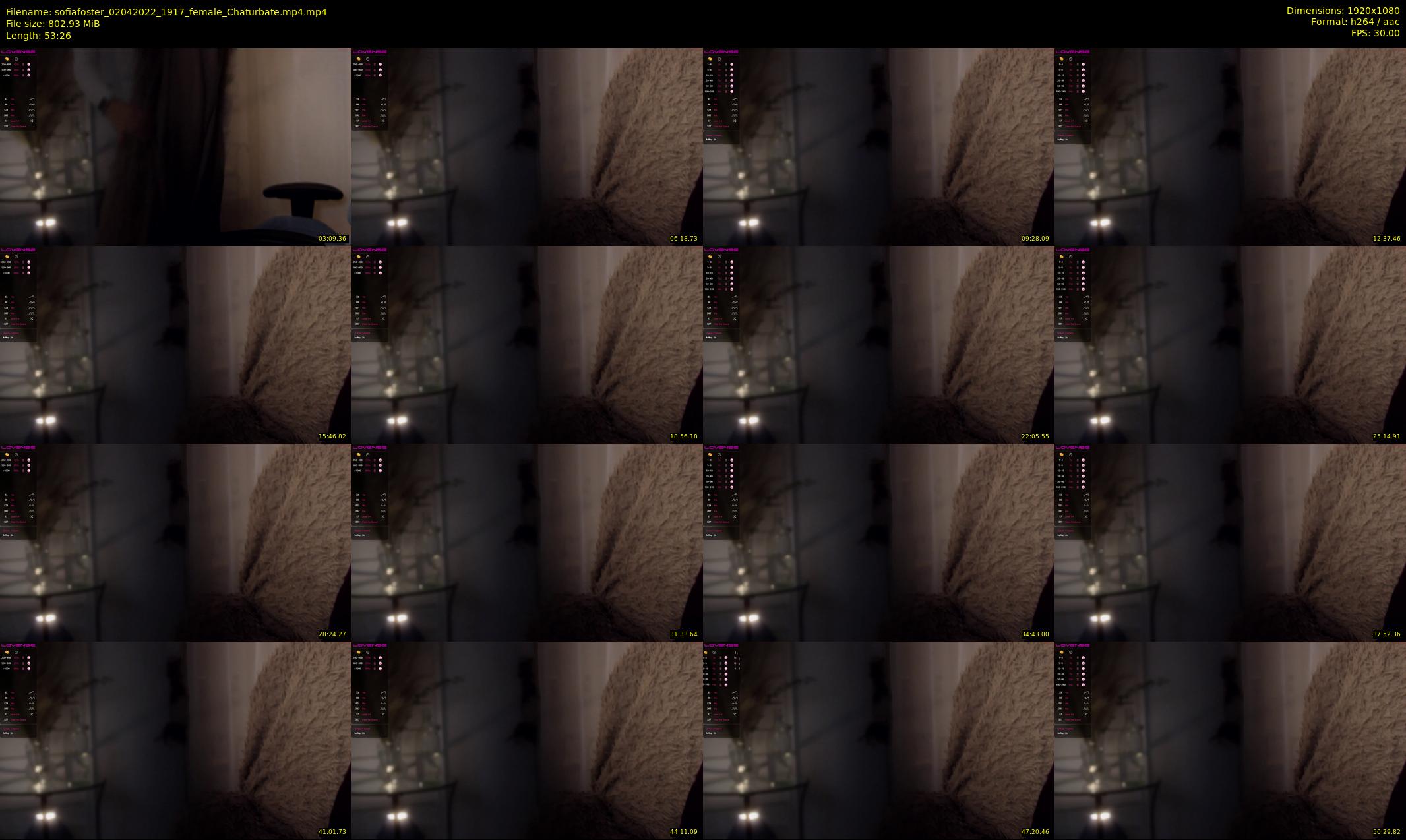 sofiafoster — 54 minute Chaturbate female cam show recording, 1080p, Apr 2, 2022