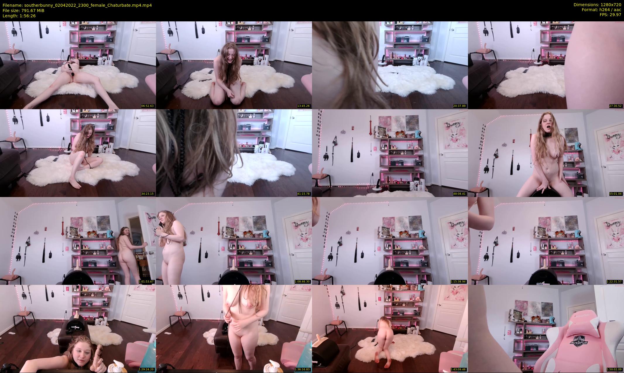 southerbunny — 117 minute Chaturbate female cam show recording, 720p, Apr 2, 2022
