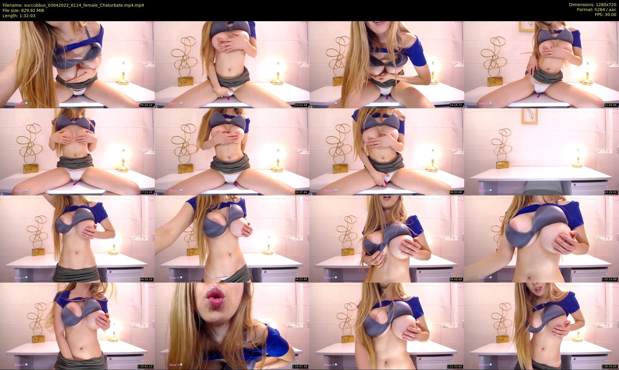 succubbus — 93 minute Chaturbate female cam show recording, 720p, Apr 3, 2022