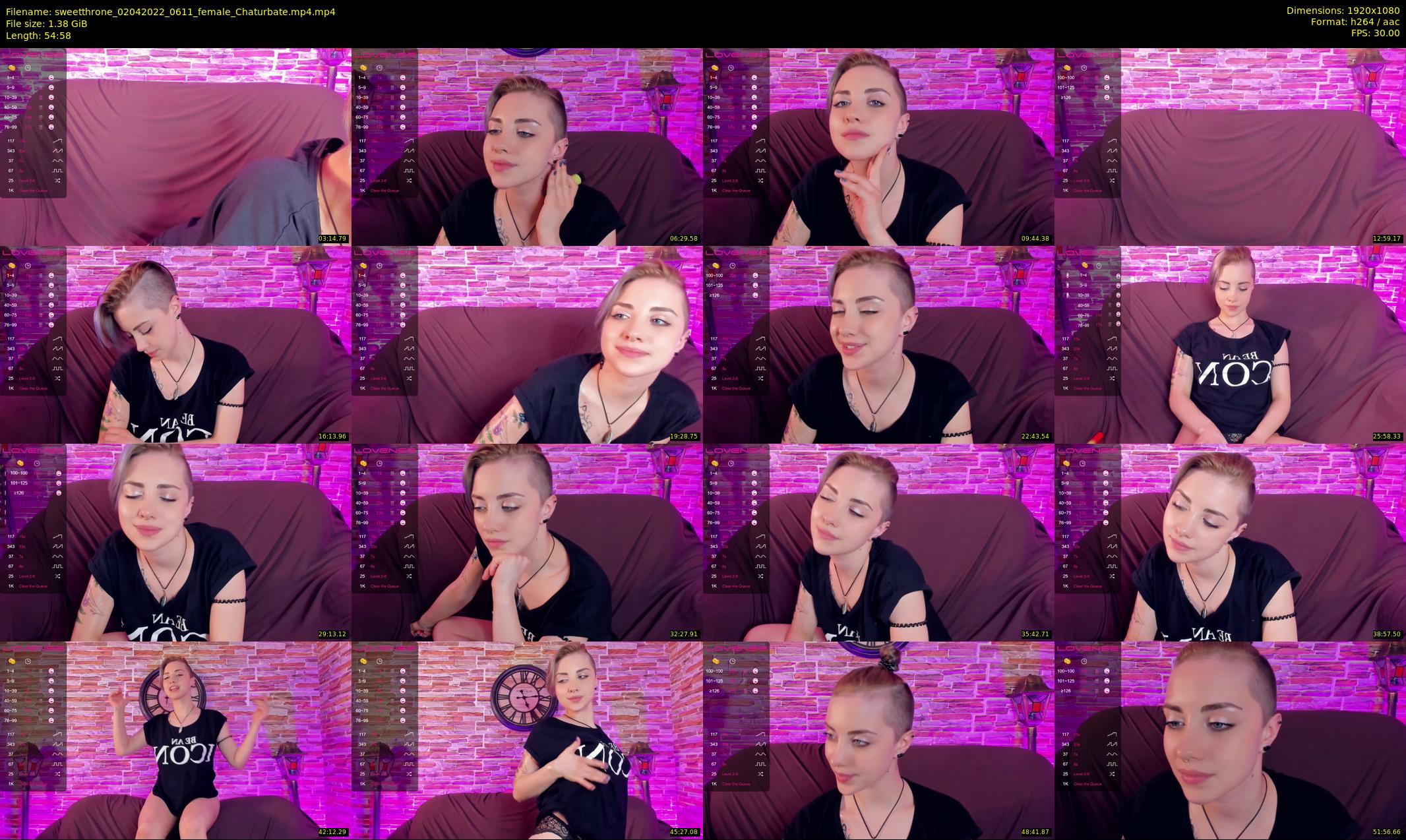 sweetthrone — 55 minute Chaturbate couple cam show recording, 1080p, Apr 2, 2022