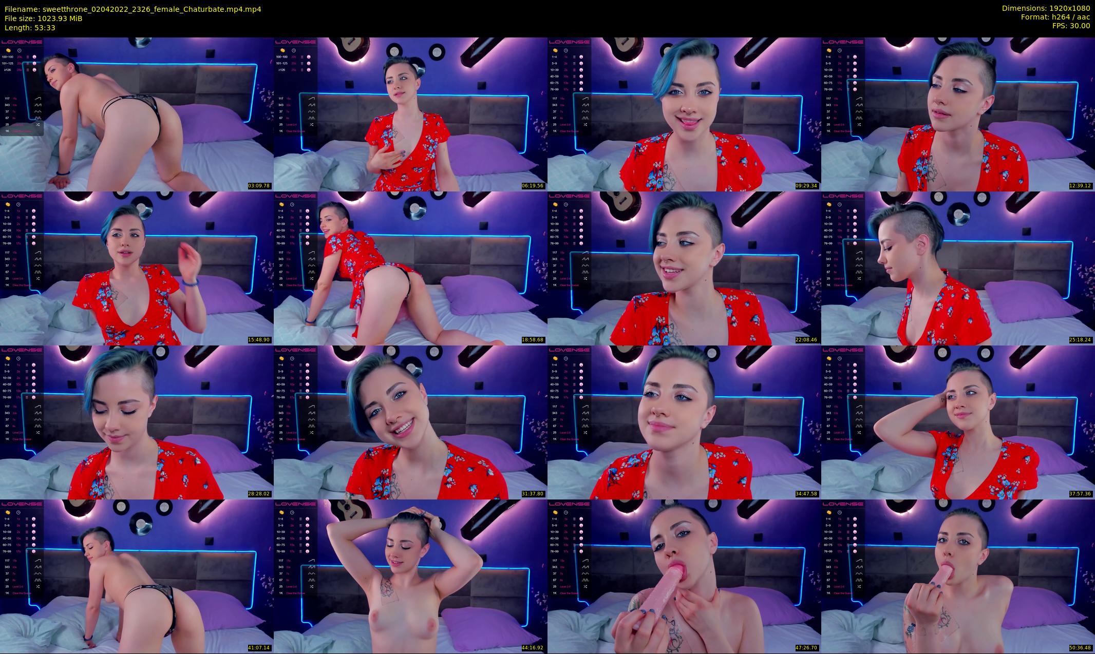 sweetthrone — 54 minute Chaturbate couple cam show recording, 1080p, Apr 2, 2022