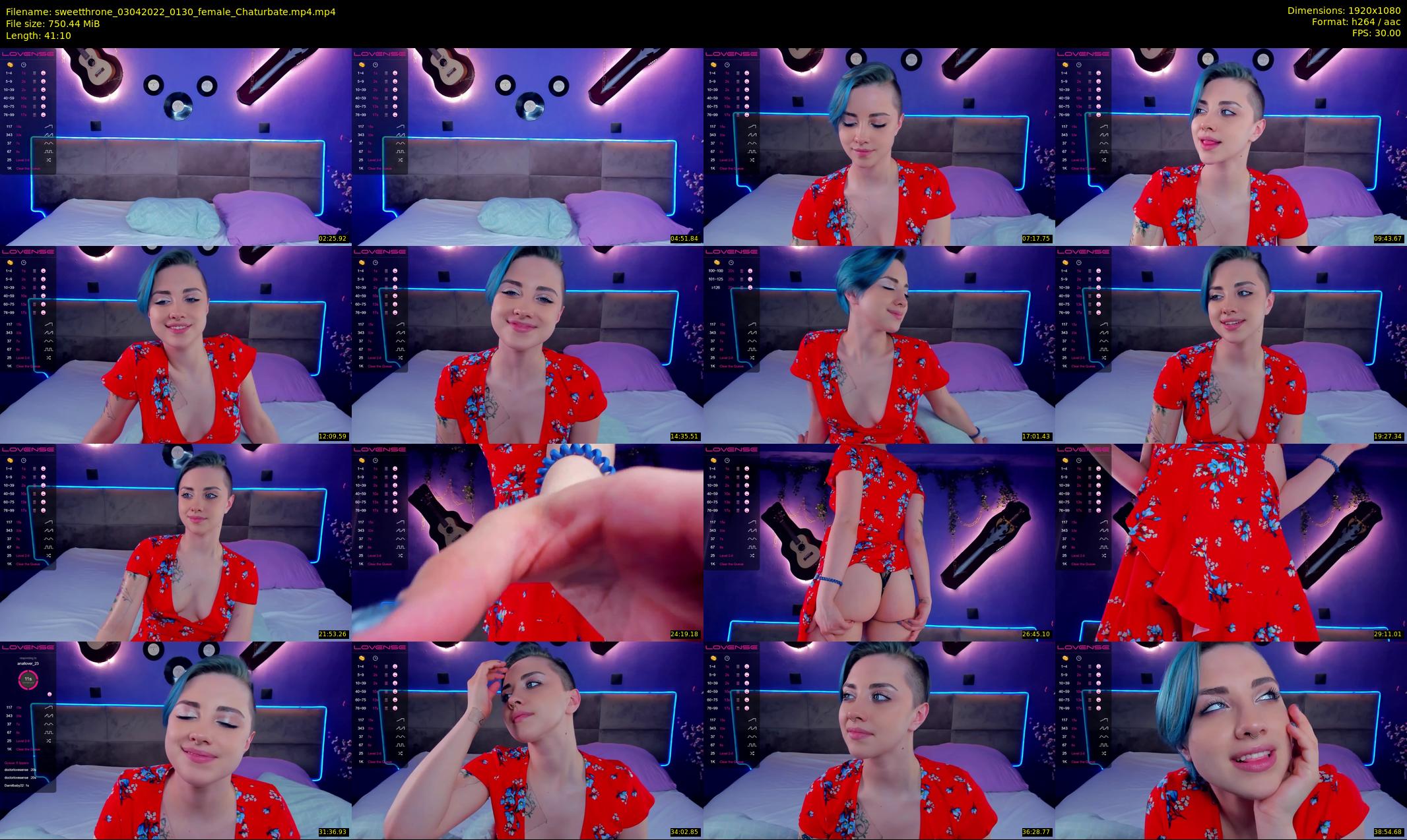 sweetthrone — 42 minute Chaturbate couple cam show recording, 1080p, Apr 3, 2022