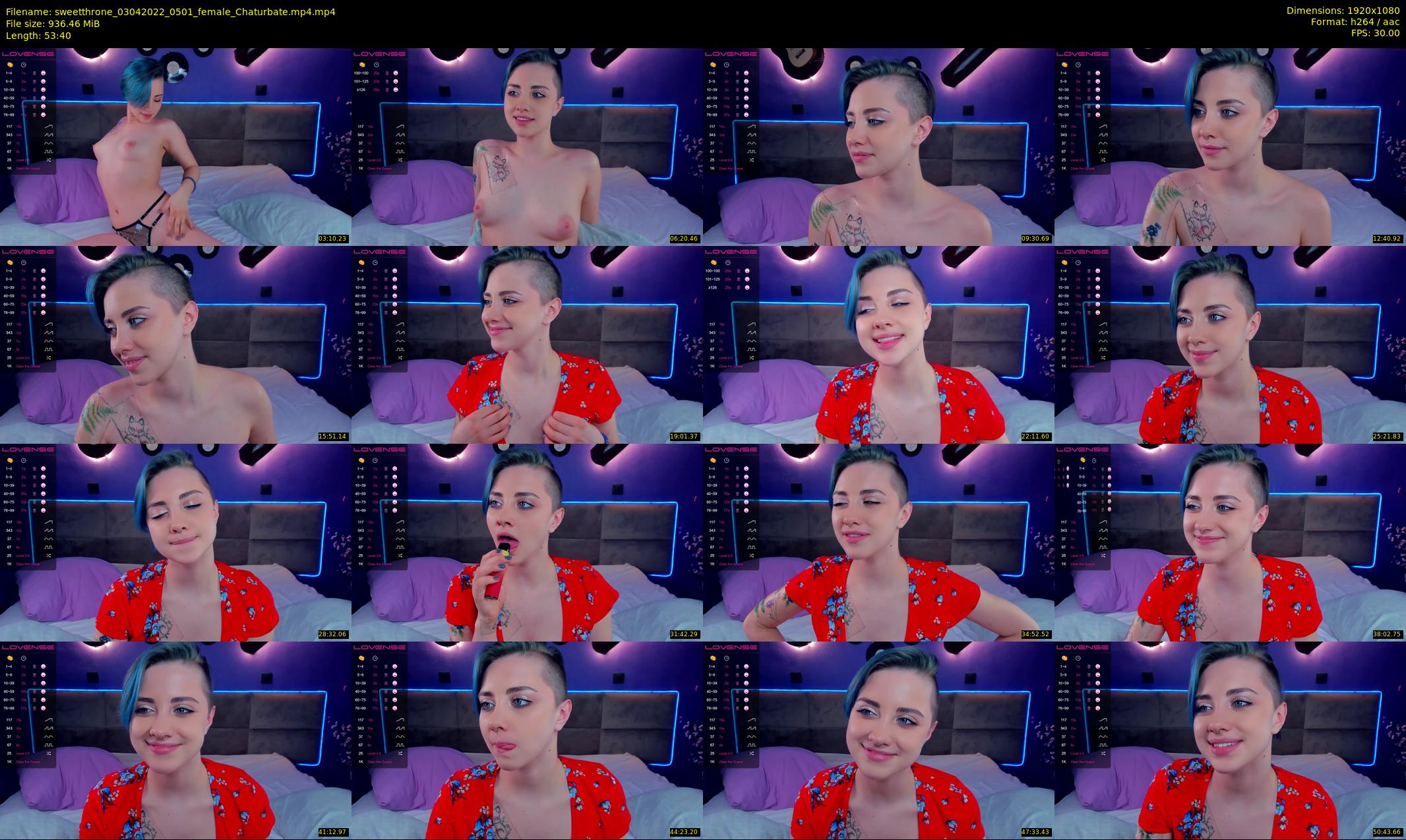 sweetthrone — 54 minute Chaturbate couple cam show recording, 1080p, Apr 3, 2022