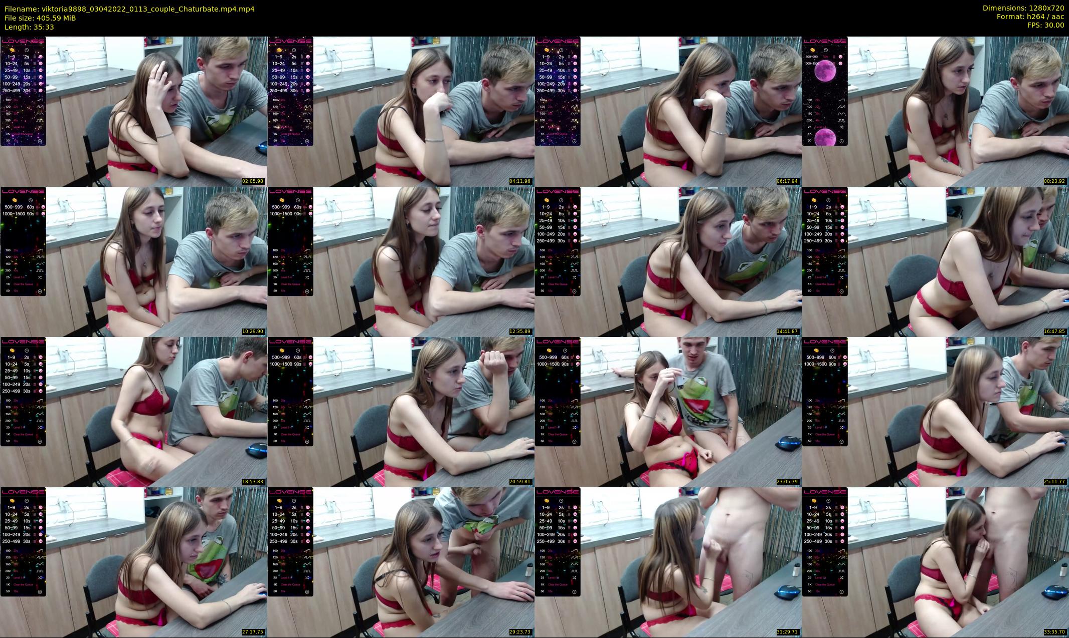 viktoria9898 — 36 minute Chaturbate couple cam show recording, 720p, Apr 3, 2022