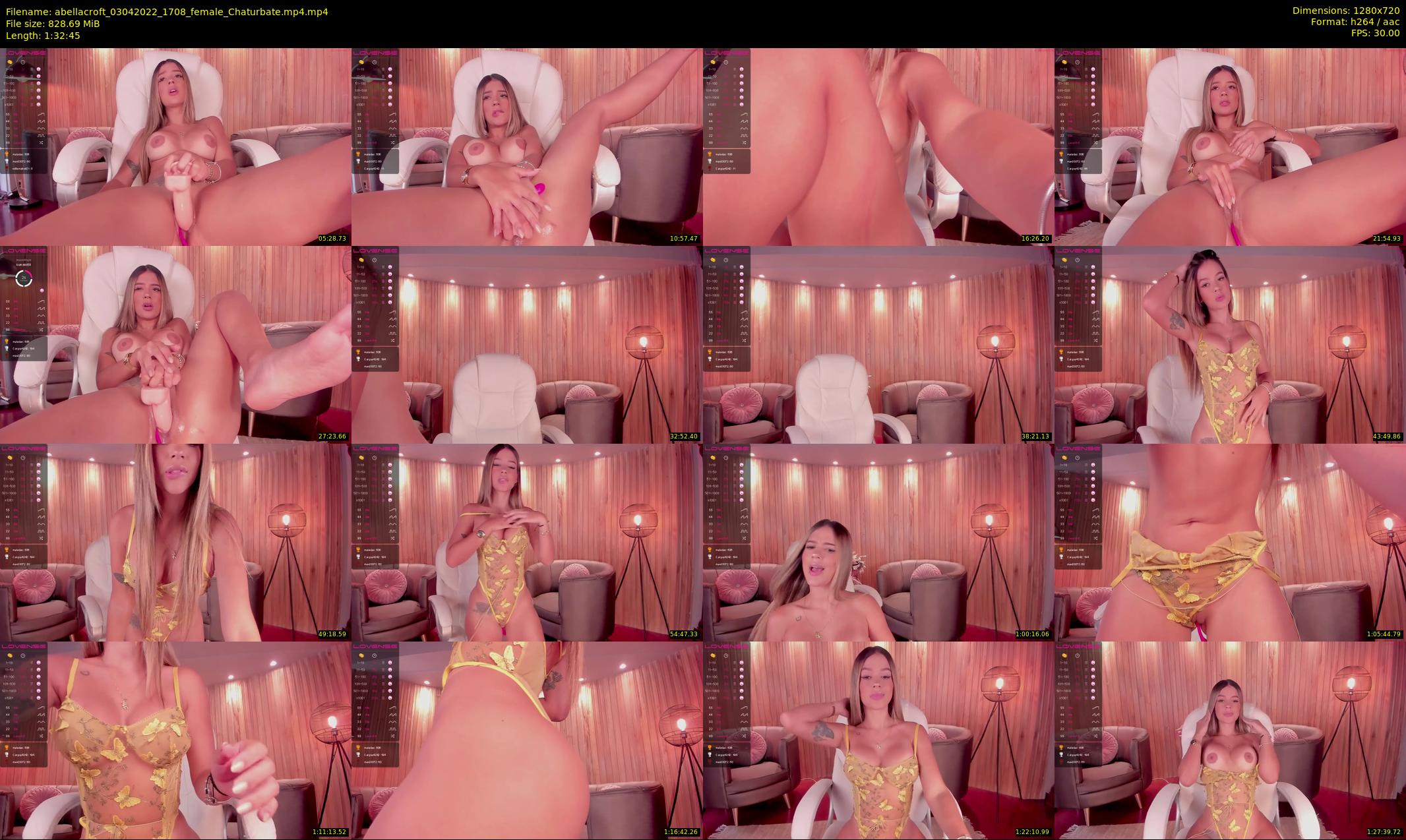 abellacroft — 93 minute Chaturbate female cam show recording, 720p, Apr 3, 2022