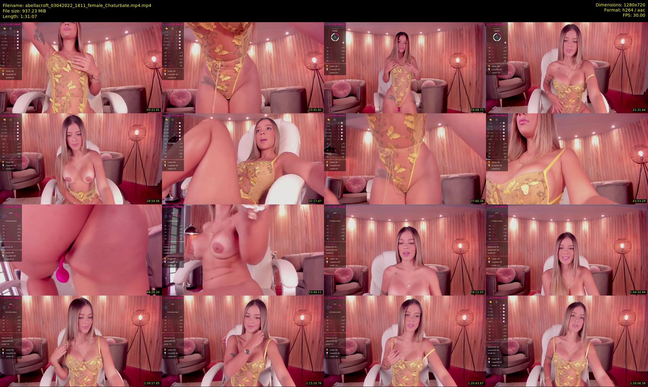 abellacroft — 92 minute Chaturbate female cam show recording, 720p, Apr 3, 2022