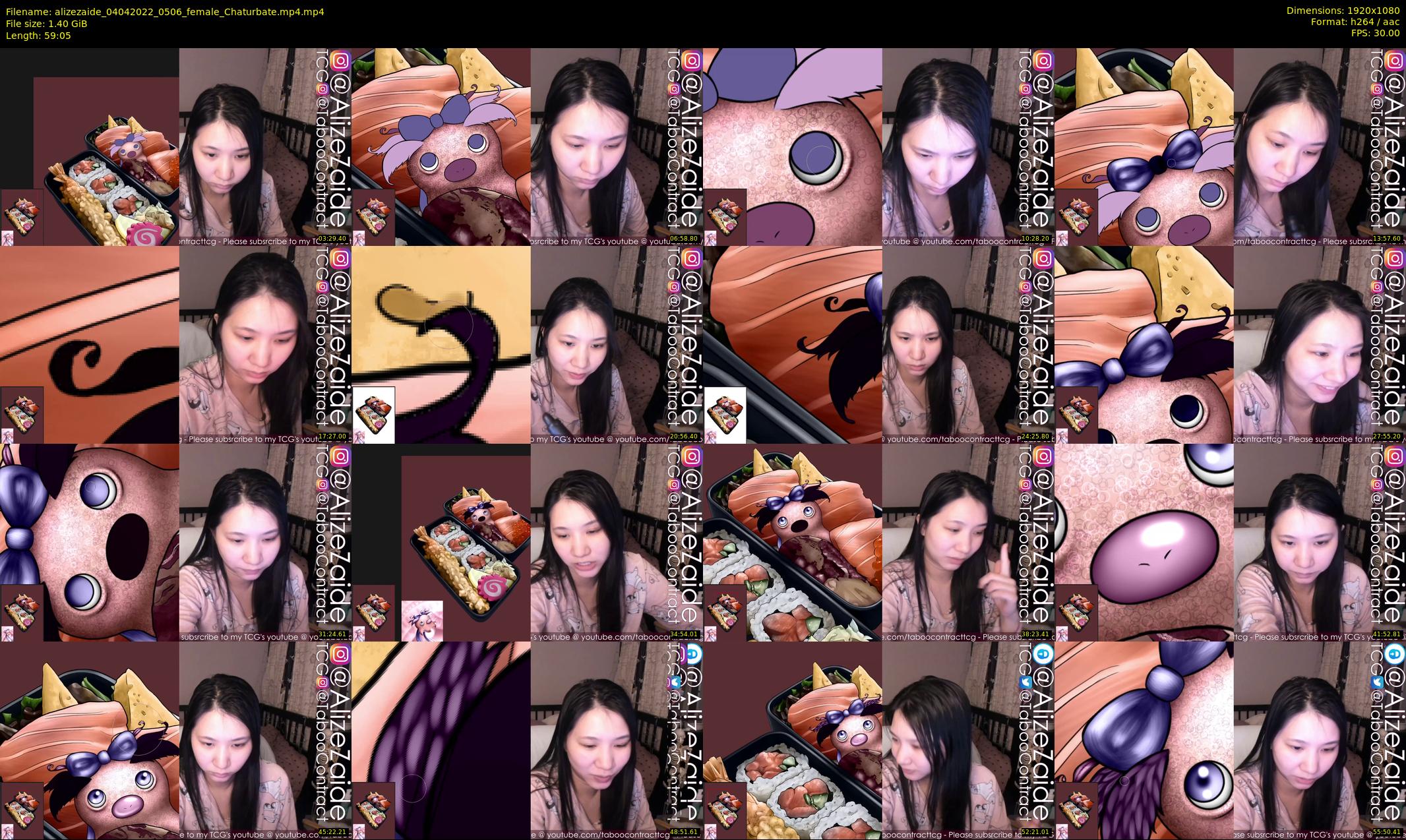 alizezaide — 60 minute Chaturbate female cam show recording, 1080p, Apr 4, 2022
