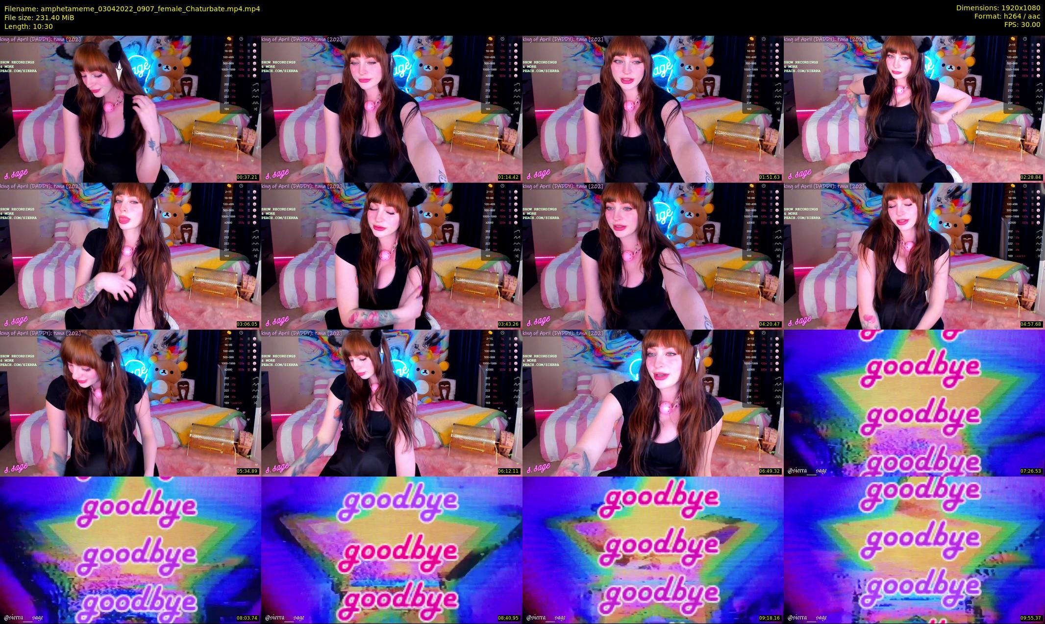 amphetameme — 11 minute Chaturbate female cam show recording, 1080p, Apr 3, 2022