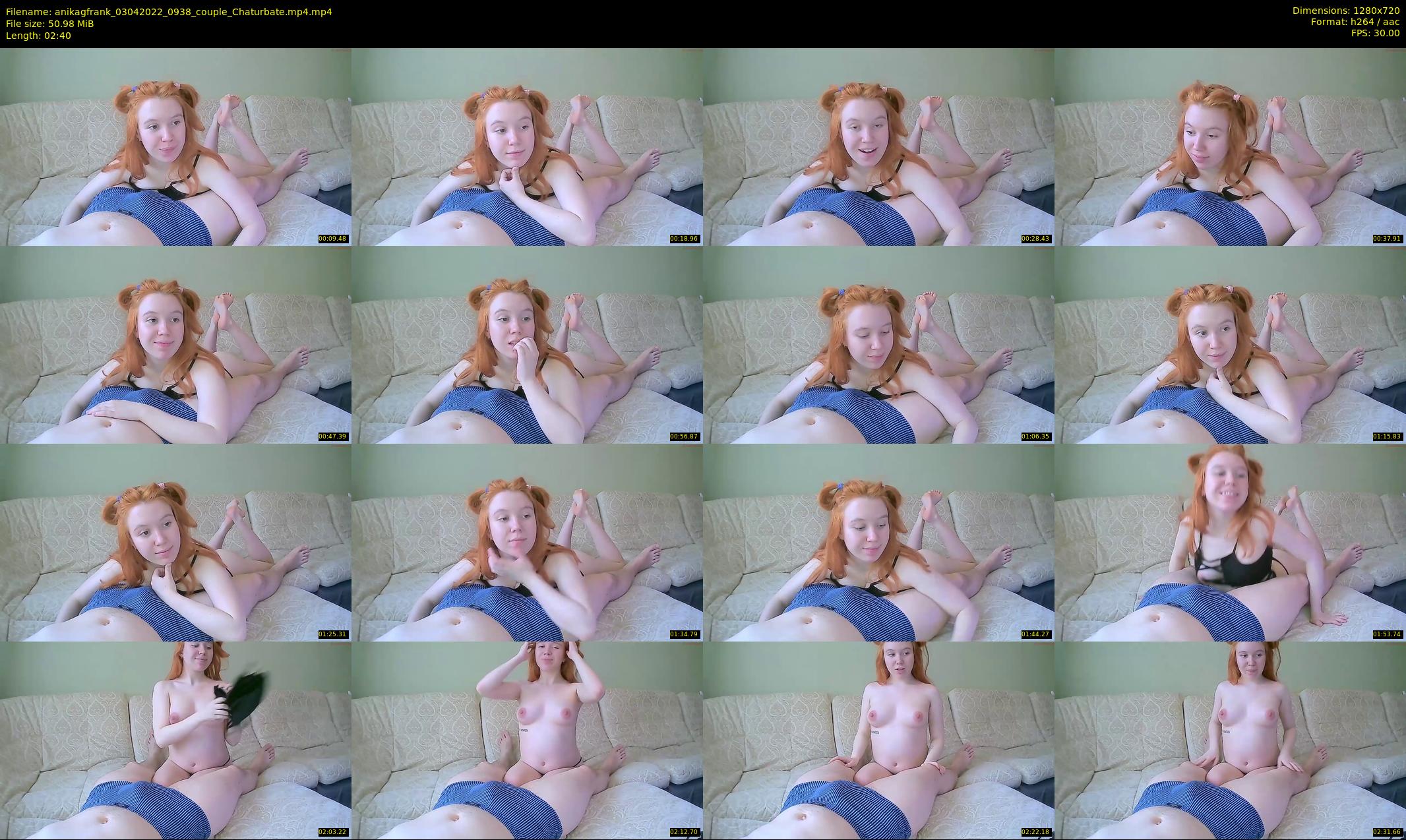 anikagfrank — 3 minute Chaturbate couple cam show recording, 720p, Apr 3, 2022