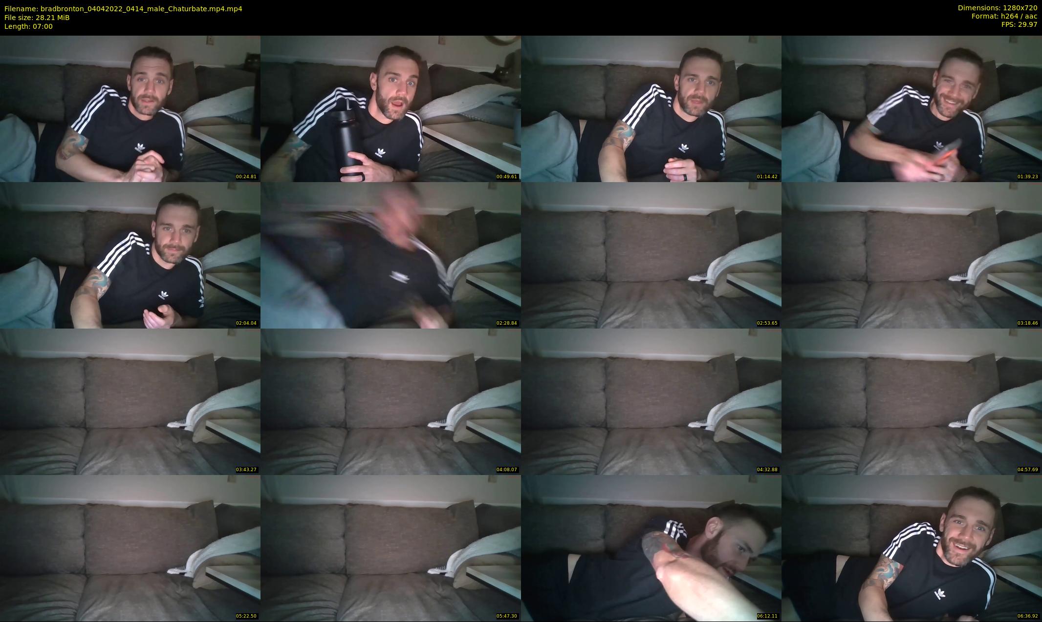 bradbronton — 7 minute Chaturbate male cam show recording, 720p, Apr 4, 2022