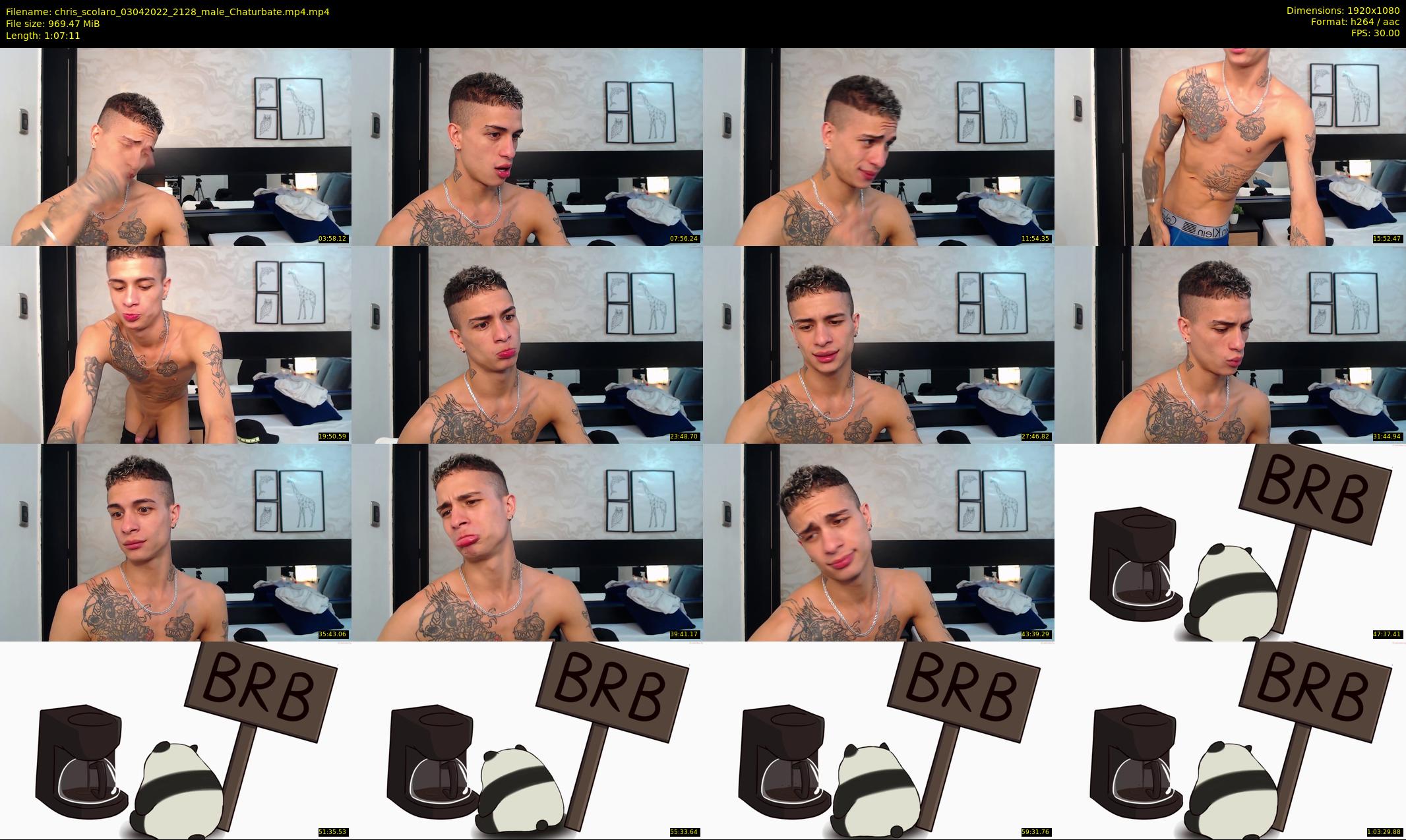chris_scolaro — 68 minute Chaturbate male cam show recording, 1080p, Apr 3, 2022