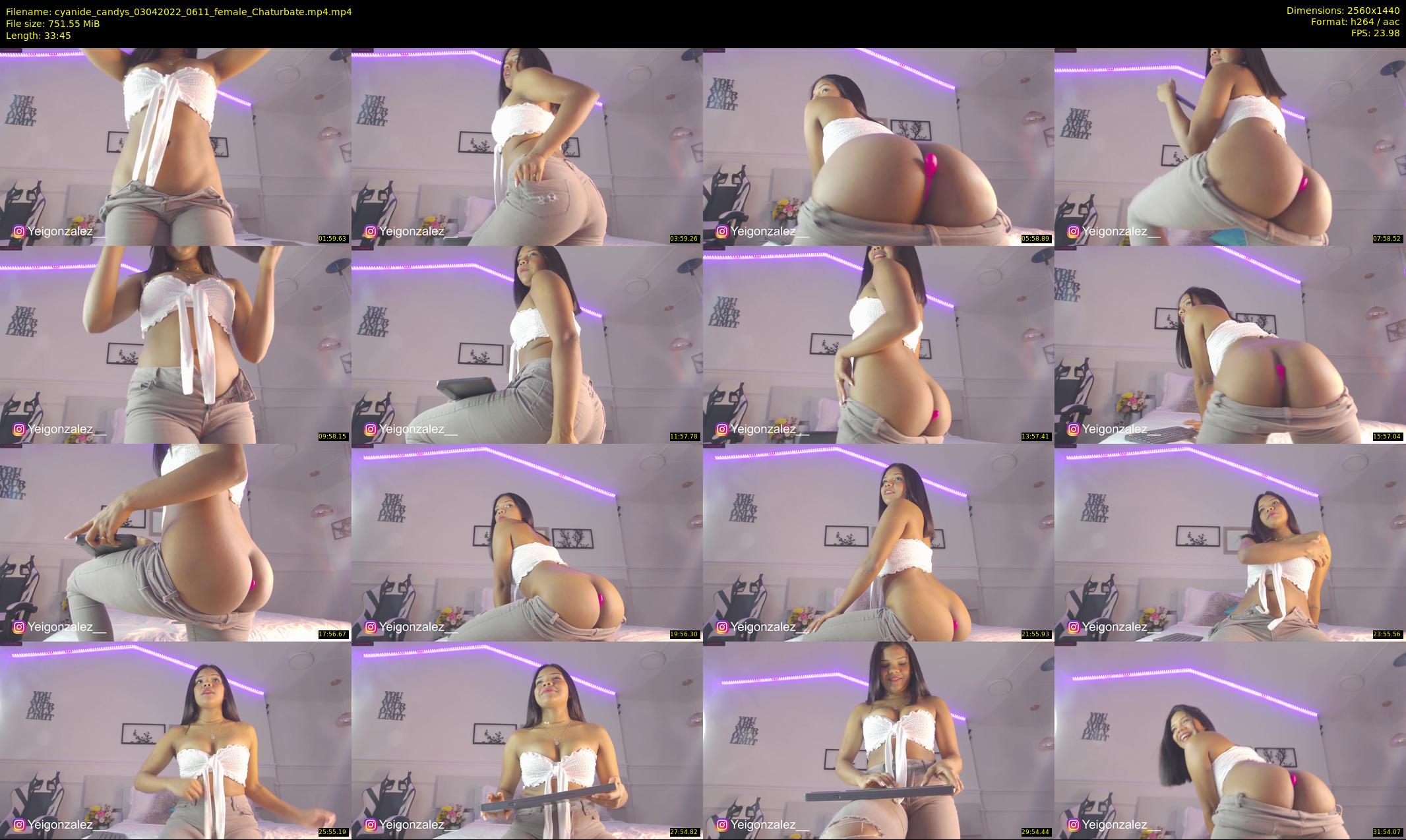 cyanide_candys — 34 minute Chaturbate female cam show recording, 1080p, Apr 3, 2022