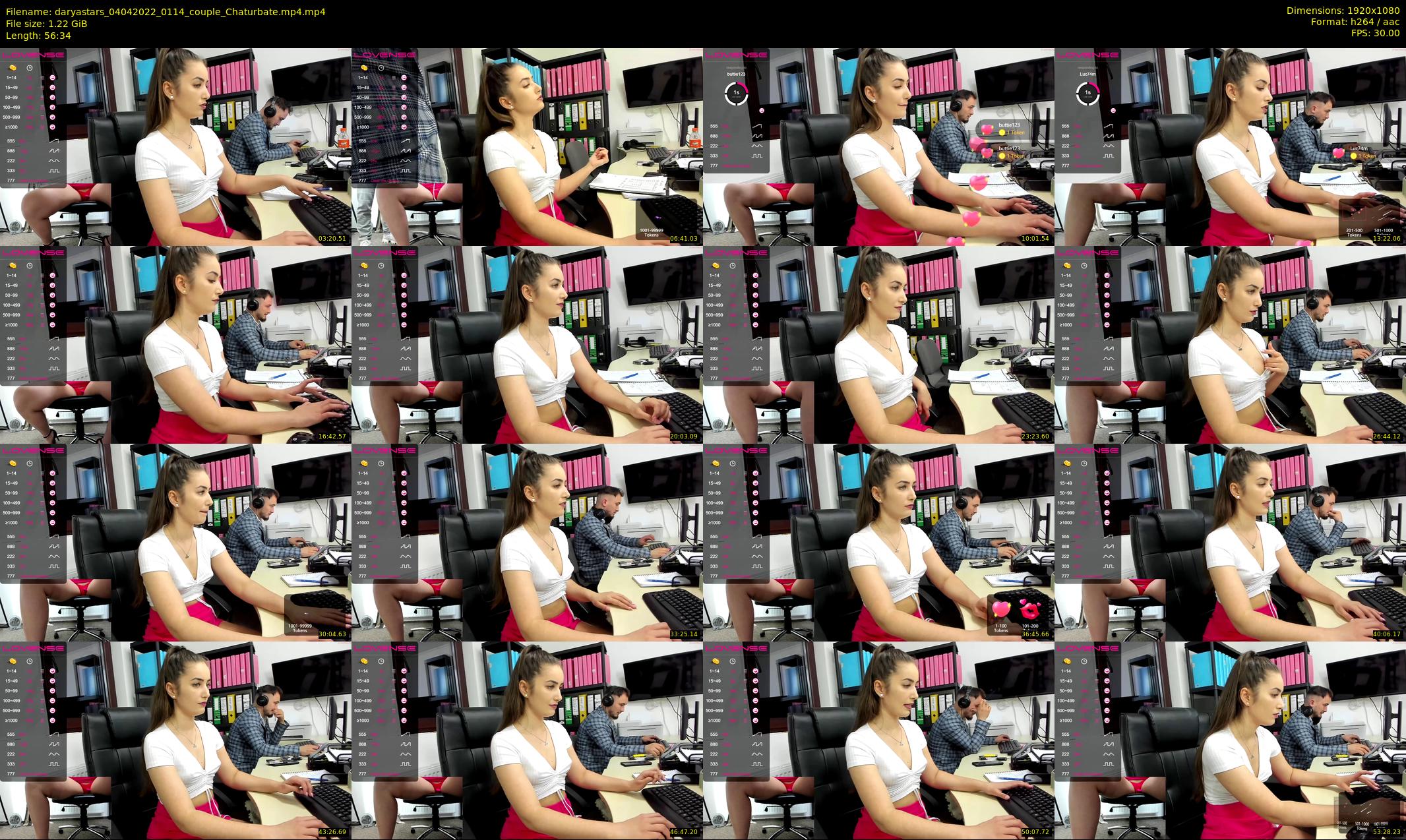 daryastars — 57 minute Chaturbate couple cam show recording, 1080p, Apr 4, 2022