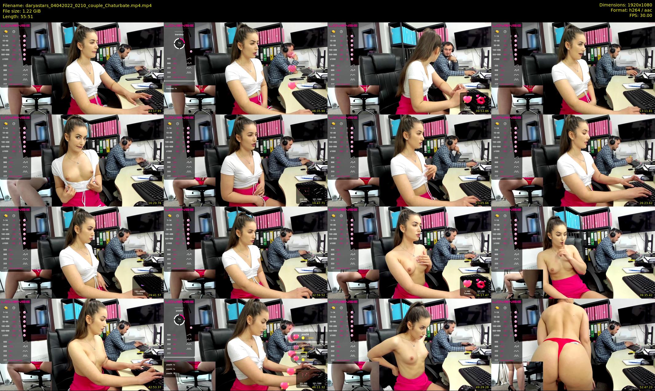 daryastars — 56 minute Chaturbate couple cam show recording, 1080p, Apr 4, 2022