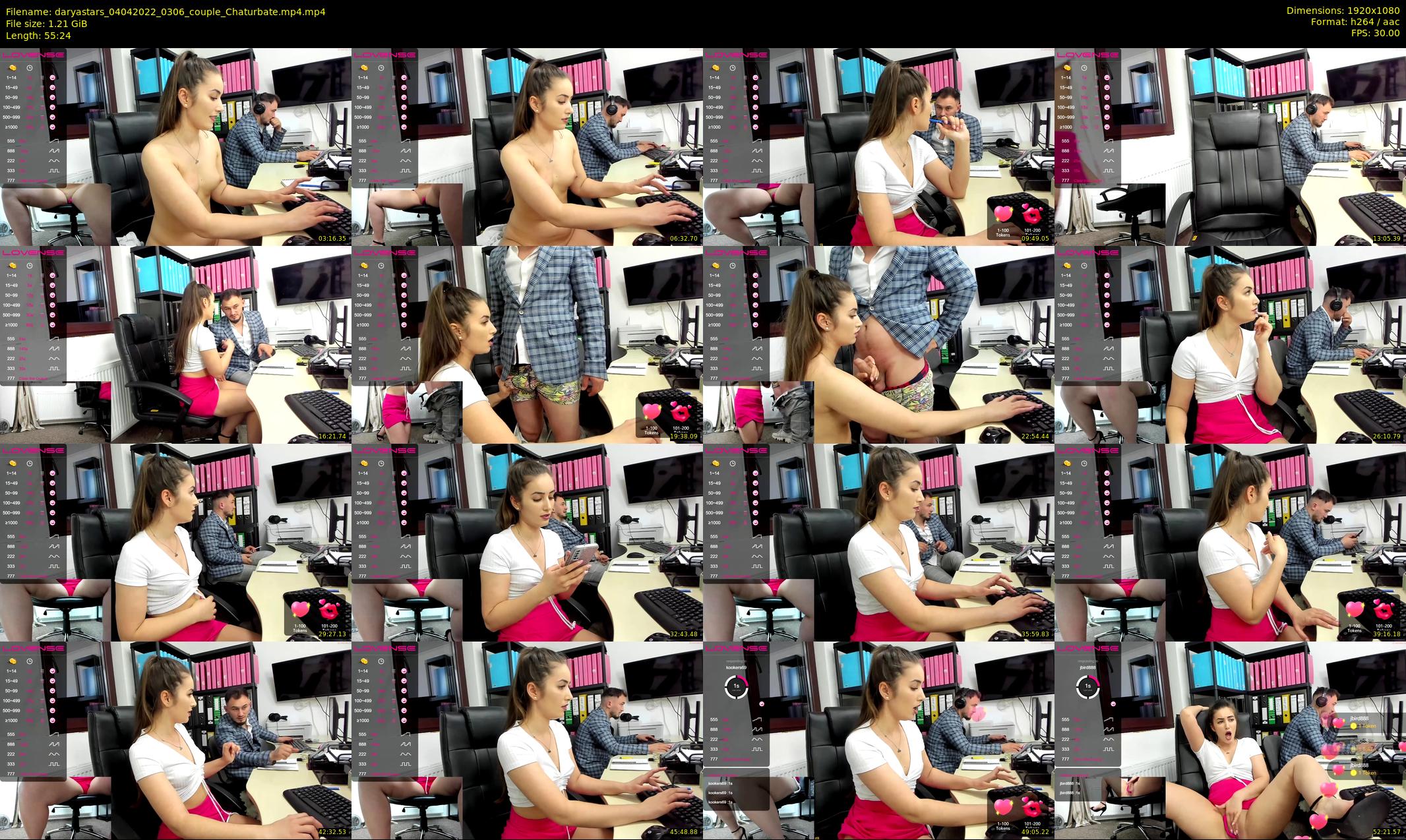 daryastars — 56 minute Chaturbate couple cam show recording, 1080p, Apr 4, 2022