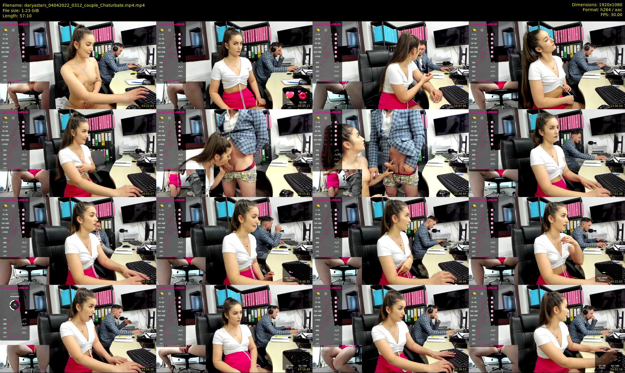 daryastars — 58 minute Chaturbate couple cam show recording, 1080p, Apr 4, 2022