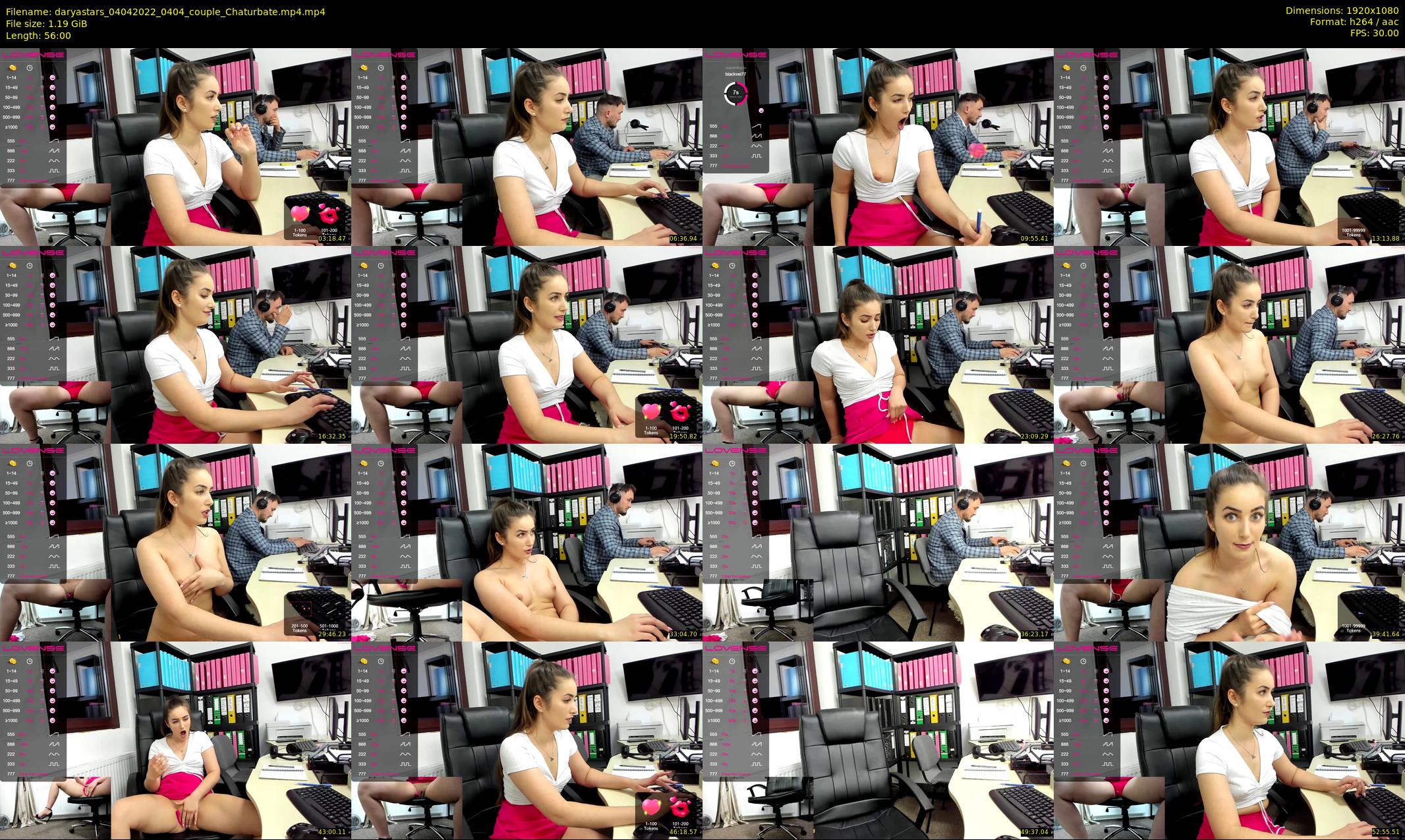 daryastars — 56 minute Chaturbate couple cam show recording, 1080p, Apr 4, 2022