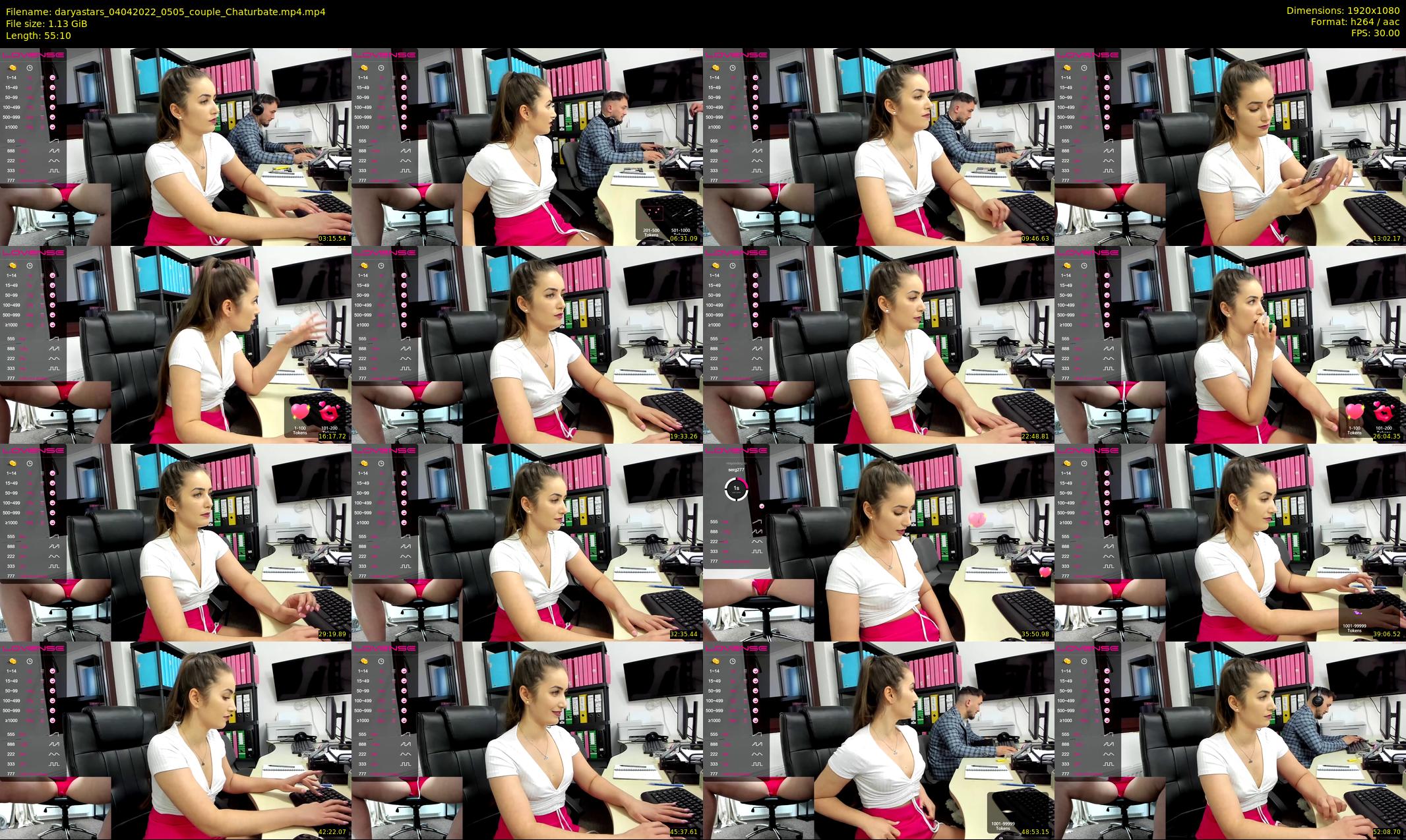 daryastars — 56 minute Chaturbate couple cam show recording, 1080p, Apr 4, 2022