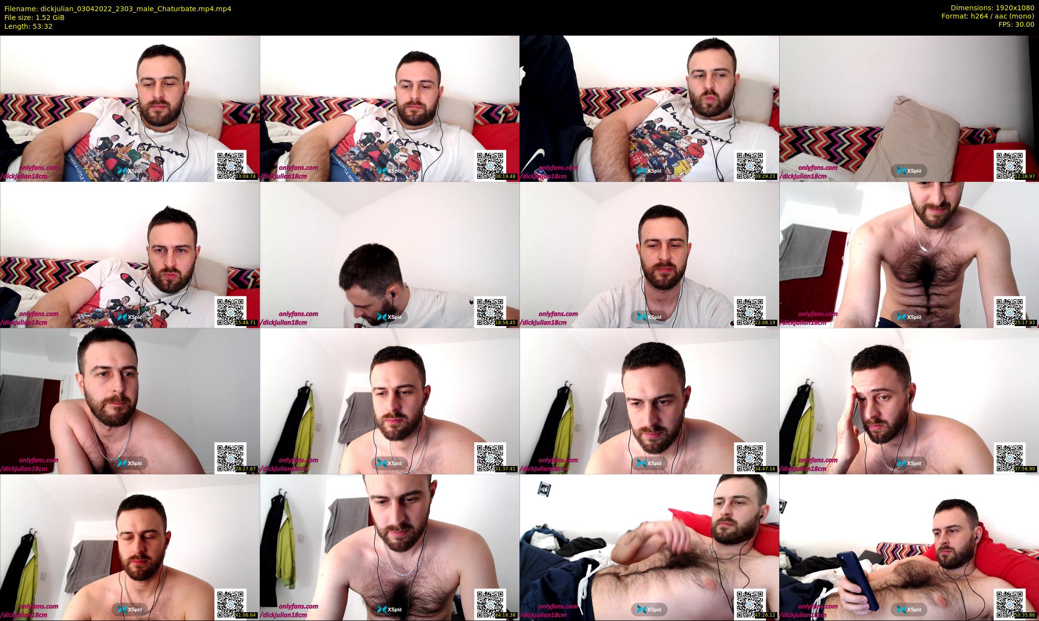 dickjulian — 54 minute Chaturbate male cam show recording, 1080p, Apr 3, 2022